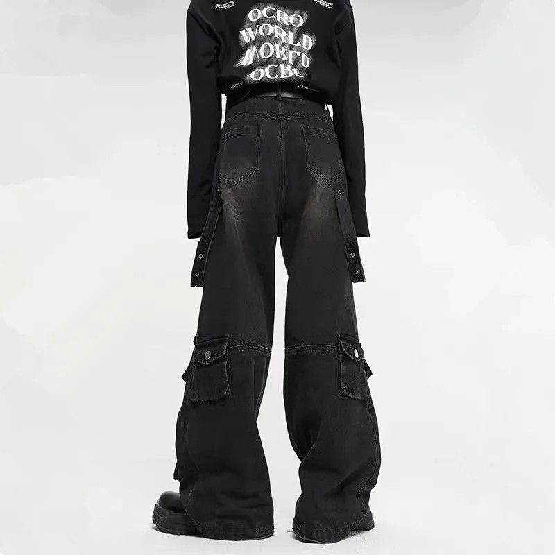 Japanese Brand × Jean Multiple Pockets Baggy Cargo Jeans Size US 32 / EU 48 - 2 Thumbnail