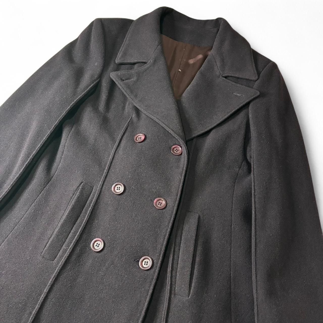 Vintage Vintage Deep Purple 100% Pure Virgin Wool Long Coat Jacket Size US XS / EU 42 / 0 - 2 Thumbnail