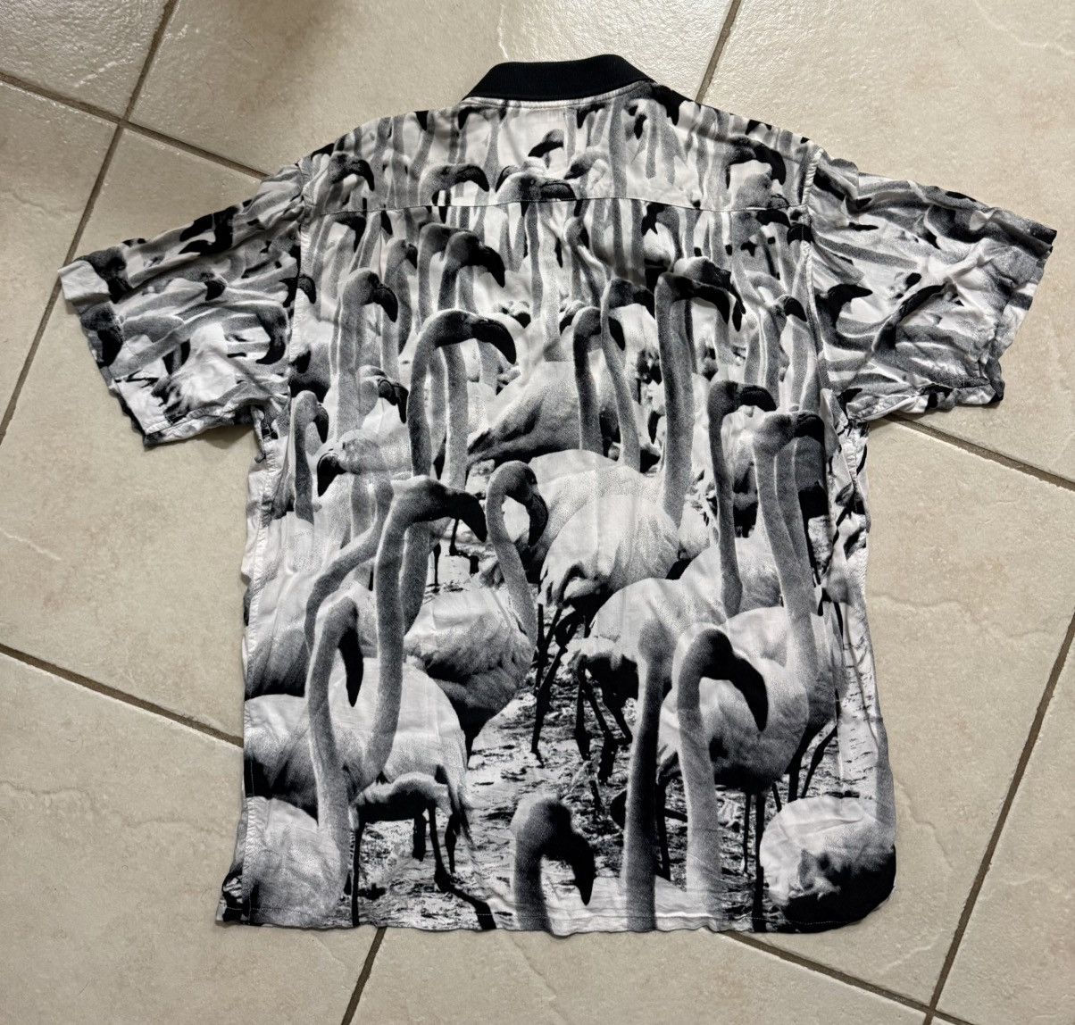 Supreme Supreme flamingo rayon button up. Size M. Size US M / EU 48-50 / 2 - 2 Thumbnail