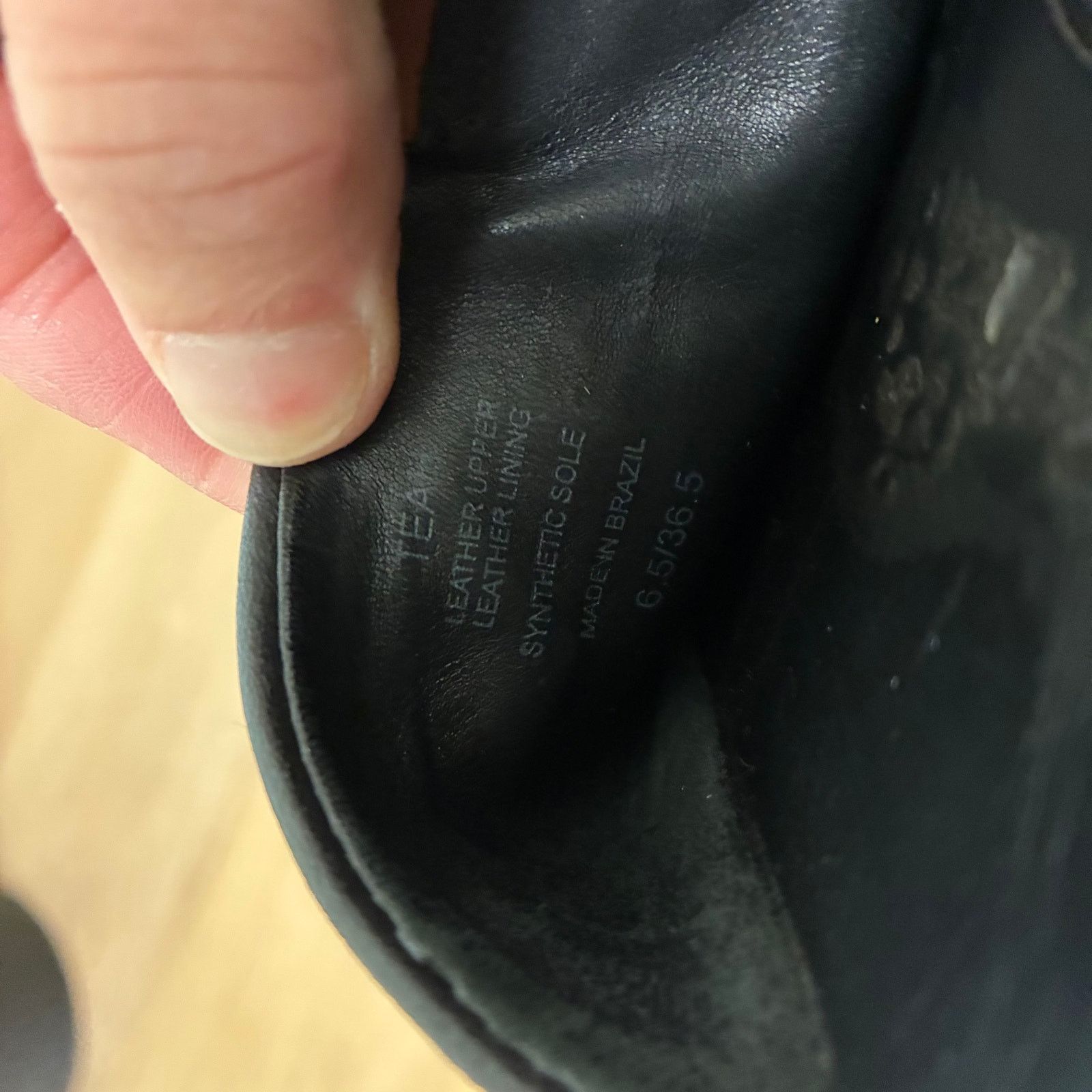 Other Mercedes Castillo Black Leather Teah Mules Sz 6.5 Size US 6.5 / IT 36.5 - 5 Thumbnail
