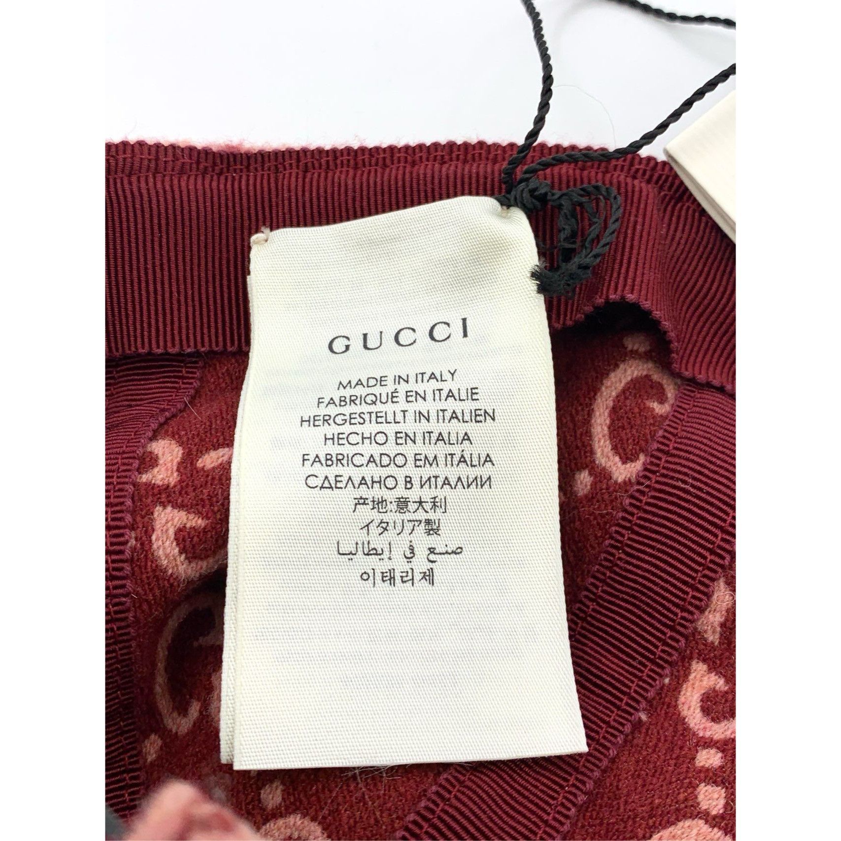 Gucci Gucci Pink Wool GG Pattern Baseball Cap With Adjustable Stra Size ONE SIZE - 9 Thumbnail