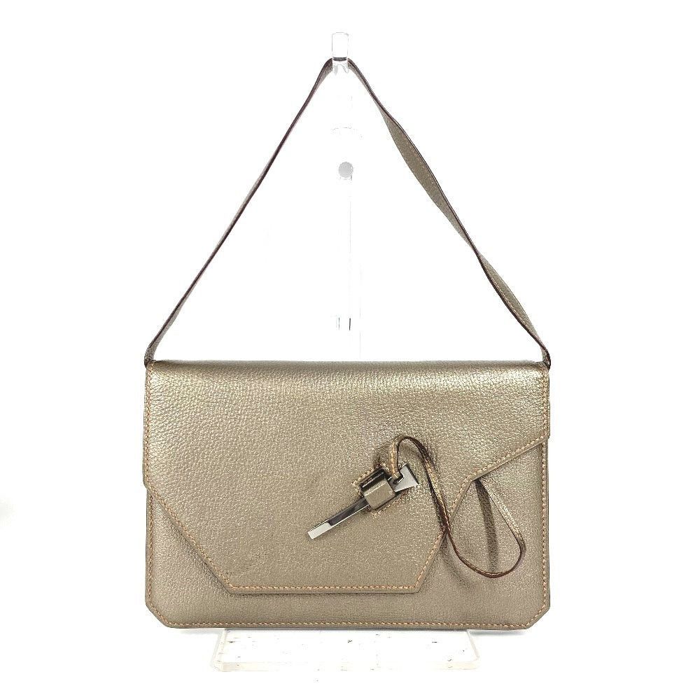 Hermes Hermes 2005 Envelope Shawl Handbag Briefcase Accessory Pouch Shoulder Bag Chevre Women Gold Size ONE SIZE - 1 Thumbnail