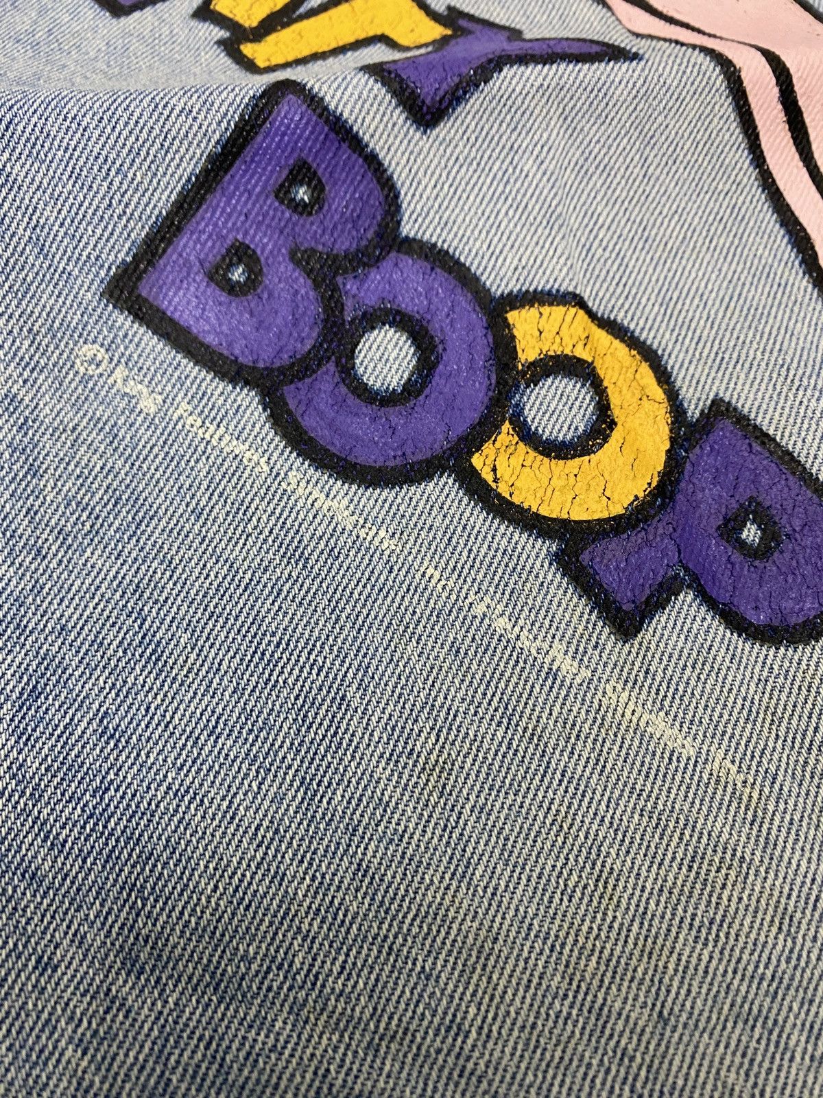 Vintage Vintage Betty Boop Big Print Jeans distressed Size 27" / US 4 / IT 40 - 5 Thumbnail