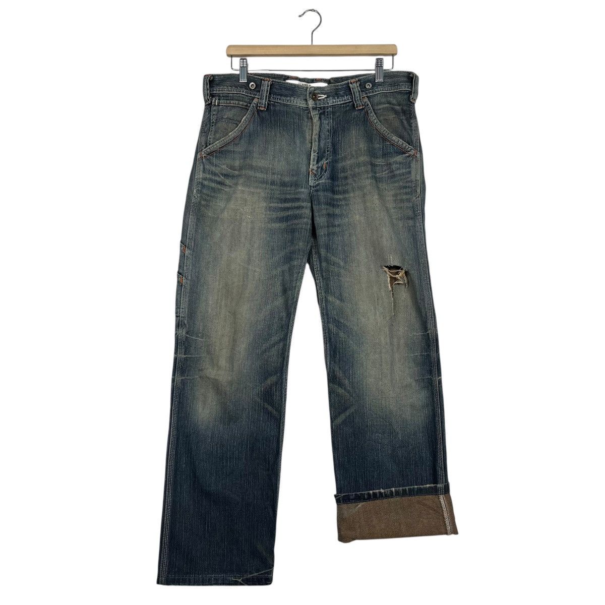 Edwin Vintage Edwin Lot 405 Distressed Denim Jeans Size US 34 / EU 50 - 11 Thumbnail
