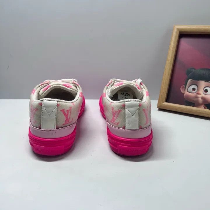 Louis Vuitton Louis Vuitton Stellar Pink White Casual Sneakers -2508 Size US 6 / IT 36 - 6 Thumbnail