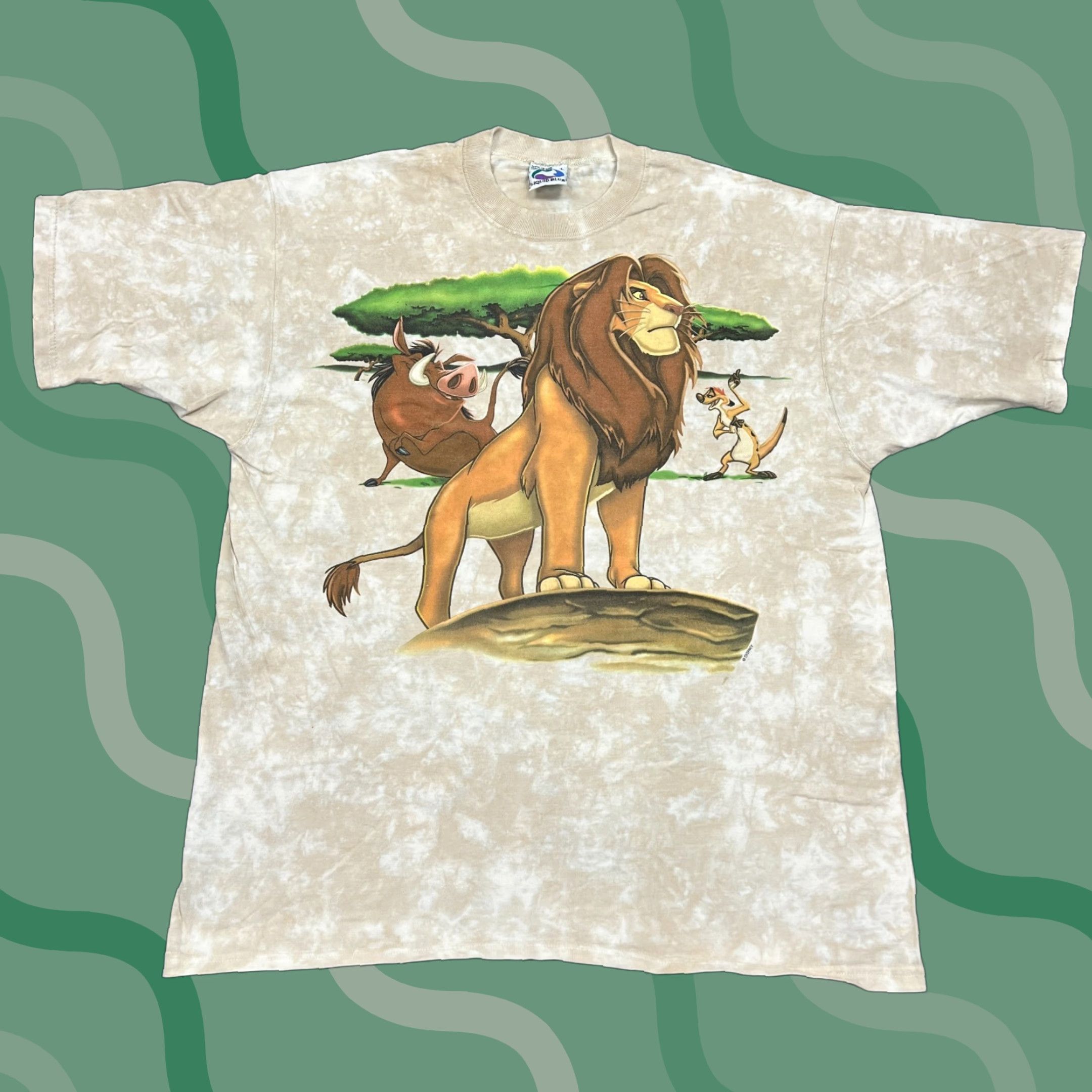 Liquid Blue VINTAGE Liquid Blue Disney Simba T-Shirt Men's XL USA Made Graphic Print Lion King 90s Disney Theme Boys Mens Size US XL / EU 56 / 4 - 1 Thumbnail