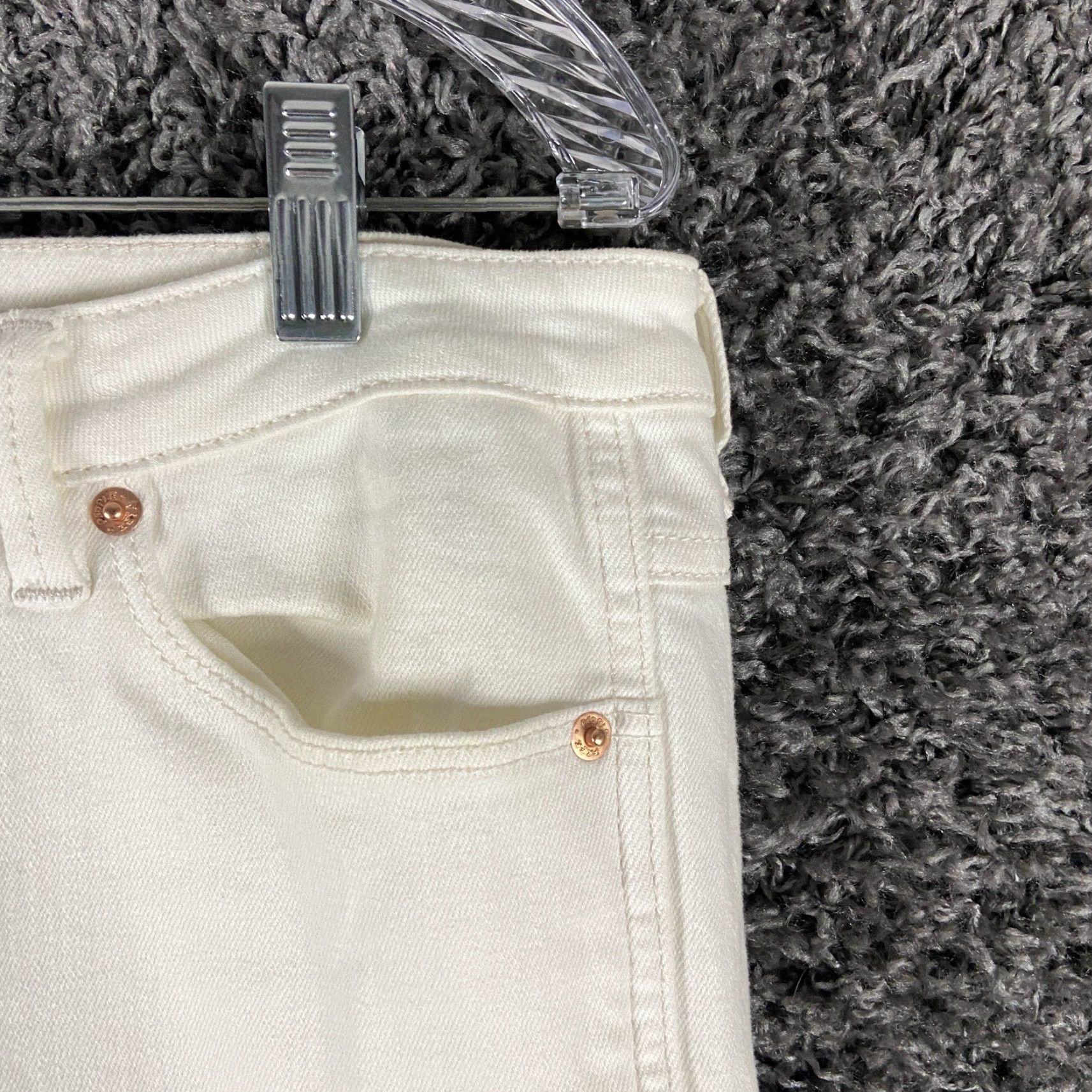 Free People Free People Jeans Skinny Women’s 30 White Regular Women Size 30 White Skinny Jeans 30 Women Size 30" / US 8 / IT 44 - 6 Thumbnail