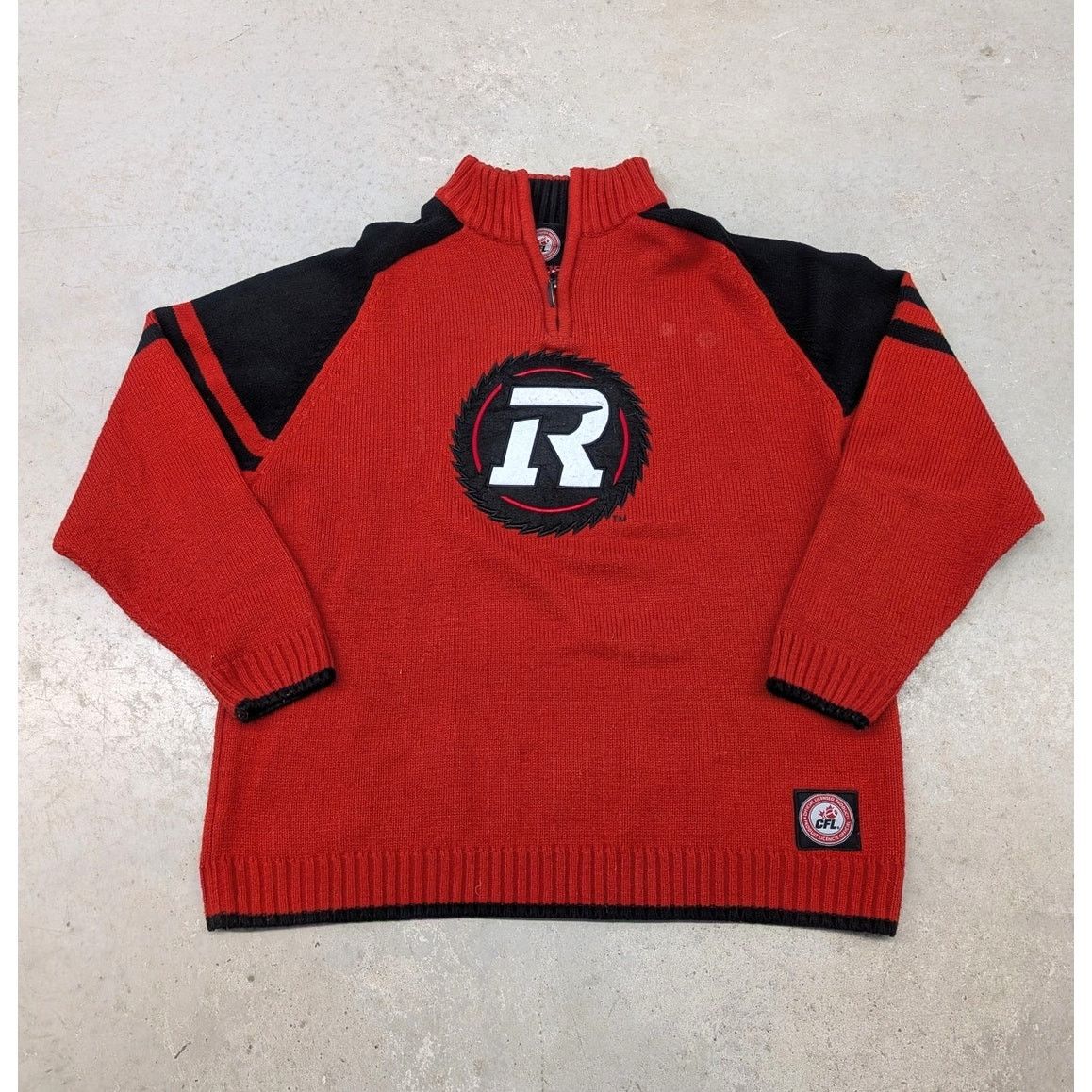 NHL CFL Sogo Ottawa Redbacks quarter zip football sweater Size US XL / EU 56 / 4 - 1 Thumbnail