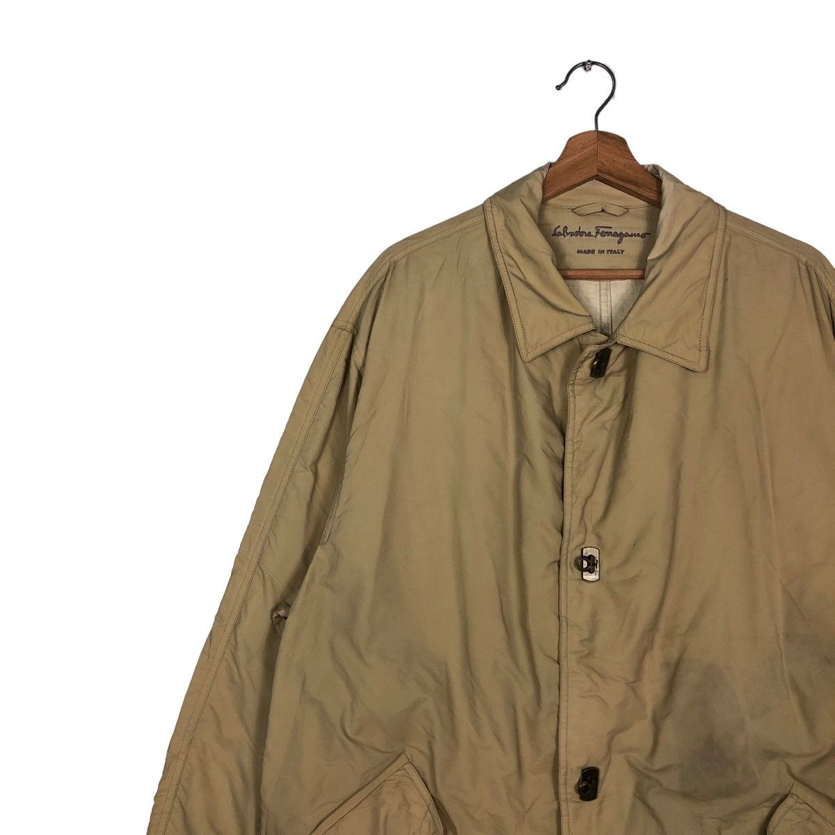 Japanese Brand 🔥Biker Parka Wax Jacket Salvatore Ferragamo Italy Size US M / EU 48-50 / 2 - 7 Thumbnail