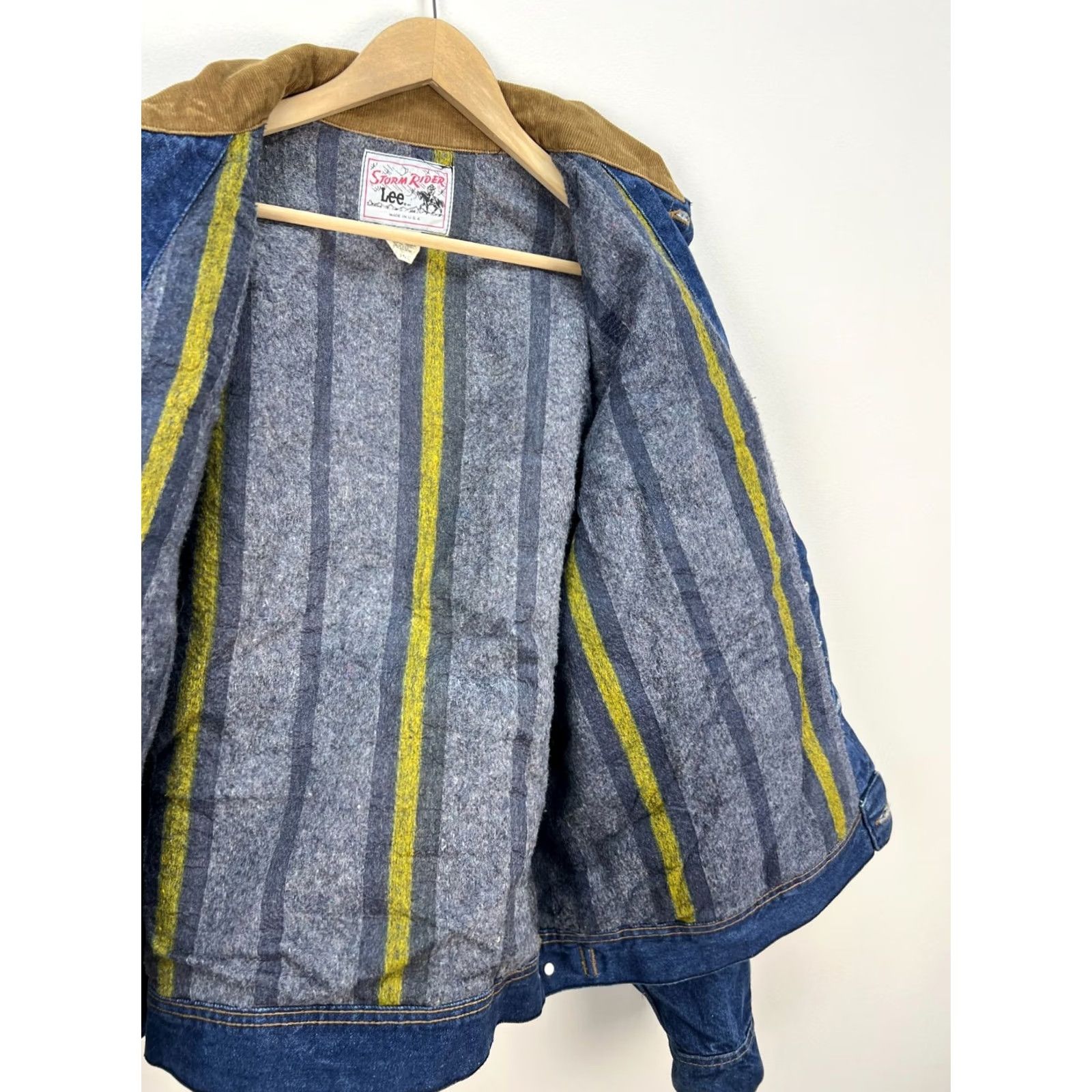 Lee VINTAGE Lee Storm Rider Denim Jacket Blanket Lined USA Made 48 Long Blue Denim Jacket Mens Jacket LEE Storm Rider Size US M / EU 48-50 / 2 - 5 Thumbnail