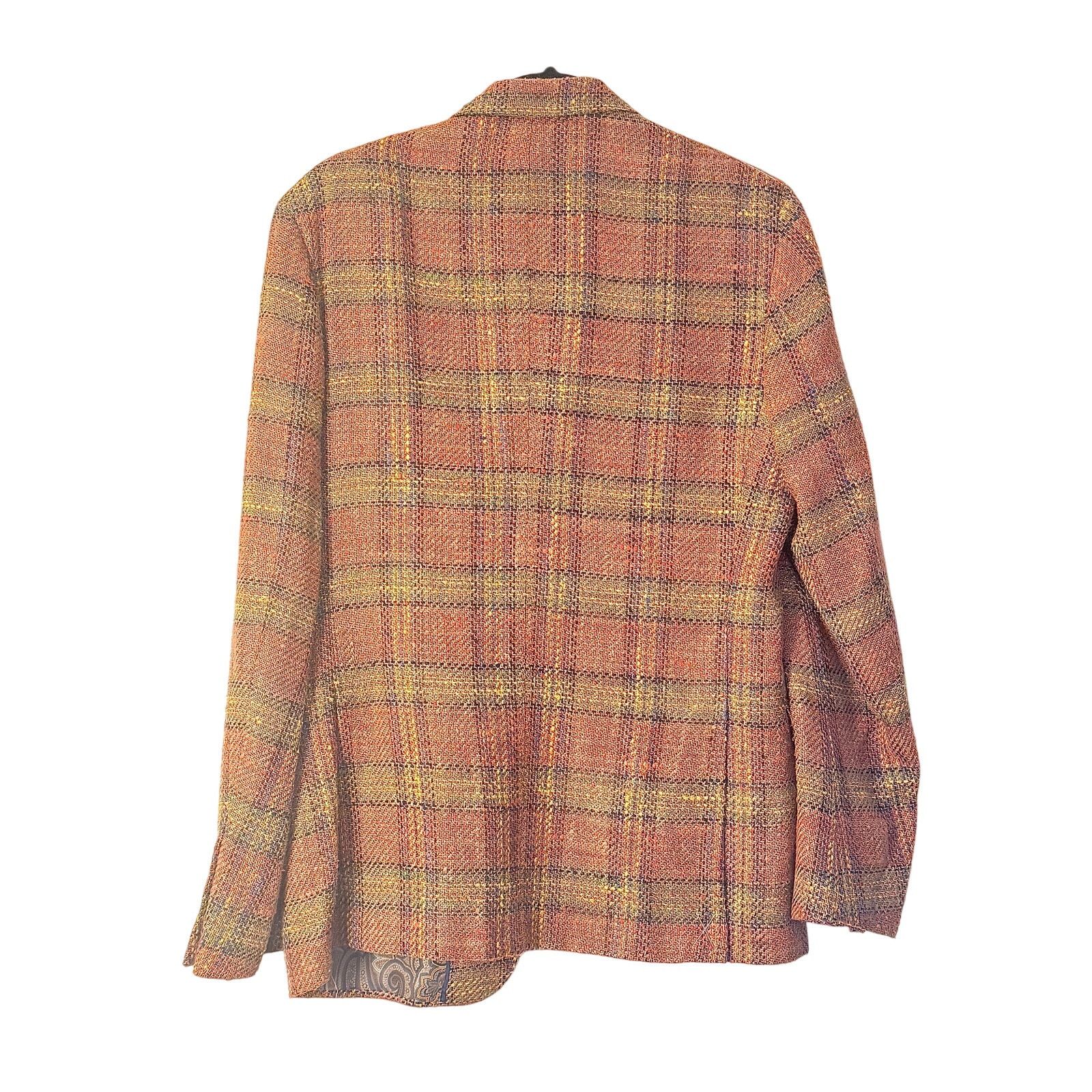 Etro Etro Sartoria Uomo Dal Men's Wool Multicolor Blazer Size US L / EU 52-54 / 3 - 2 Thumbnail