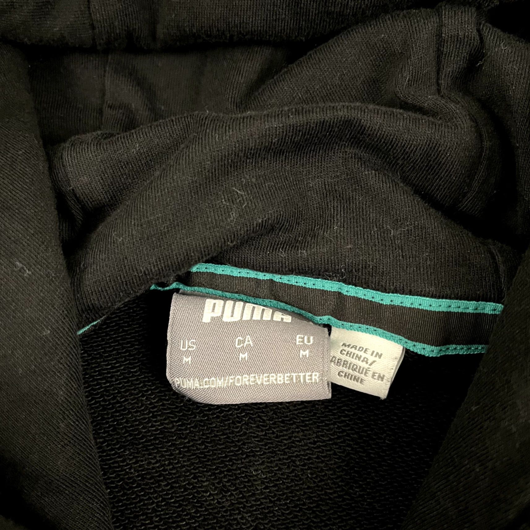 Puma PUMA Hoodie Mens M Black MERCEDES AMG Petronas Formula 1 One Sweatshirt Pullover Hooded Logo Graphic Print Vintage No Size US M / EU 48-50 / 2 - 2 Thumbnail