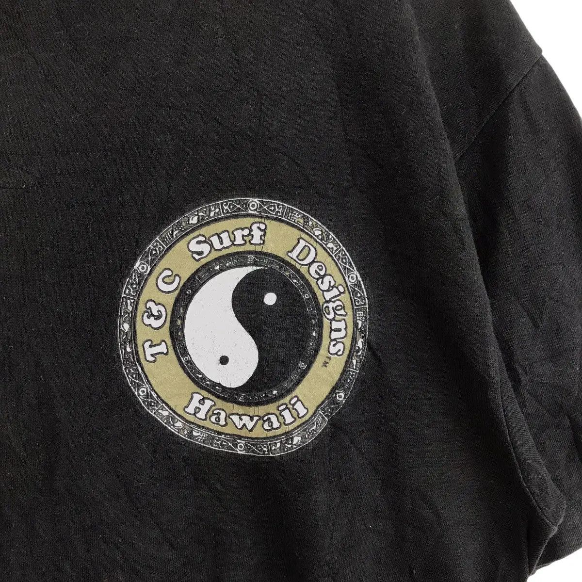 Vintage Vtg 90’ T&C SURF DESIGNS Hawaii Ying Yang Logo Tee Shirt Size US M / EU 48-50 / 2 - 6 Thumbnail