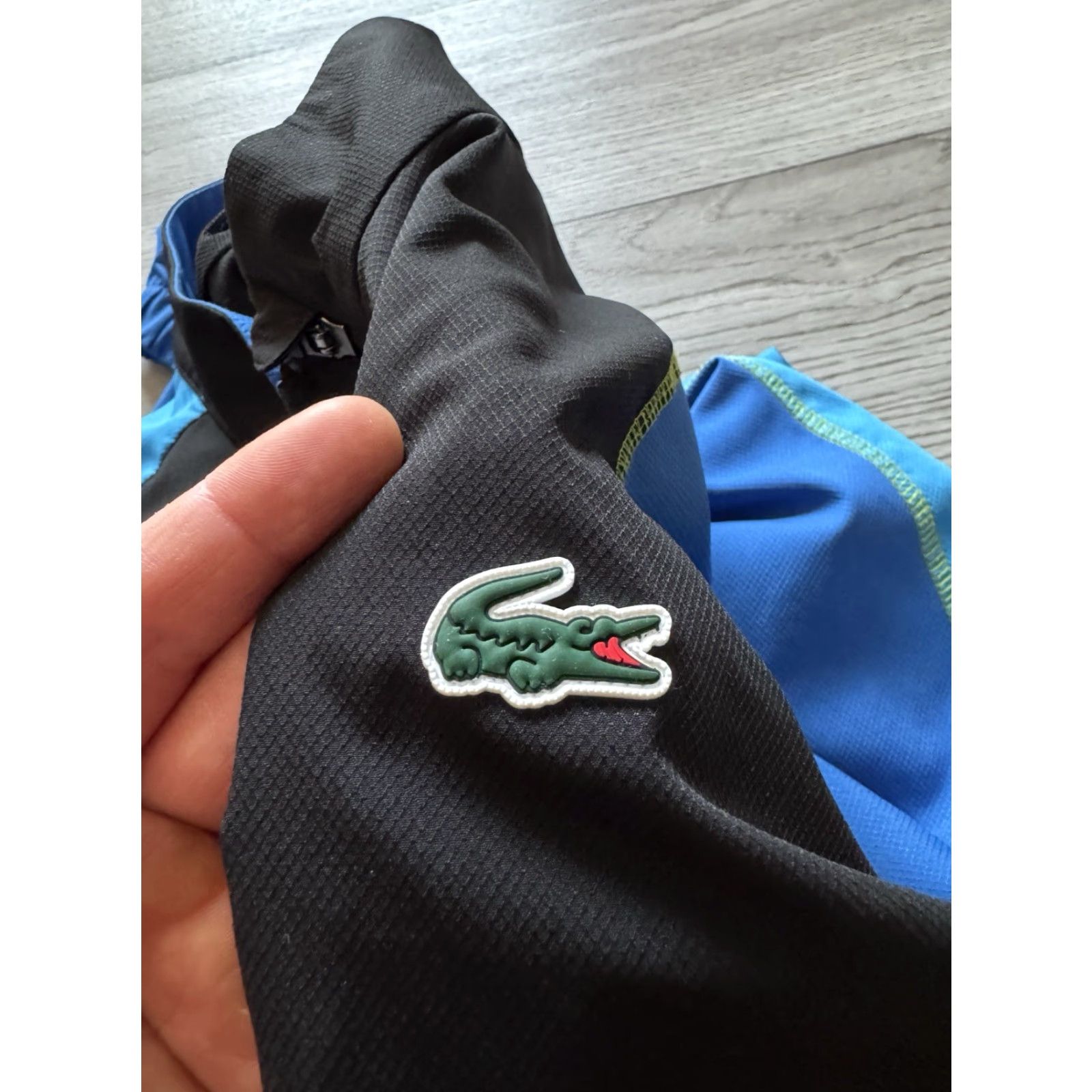 Lacoste Lacoste Sport High-Neck Tracksuit Zip Jacket Blue Black 3XL Men Shirt? Size US 39 - 5 Thumbnail