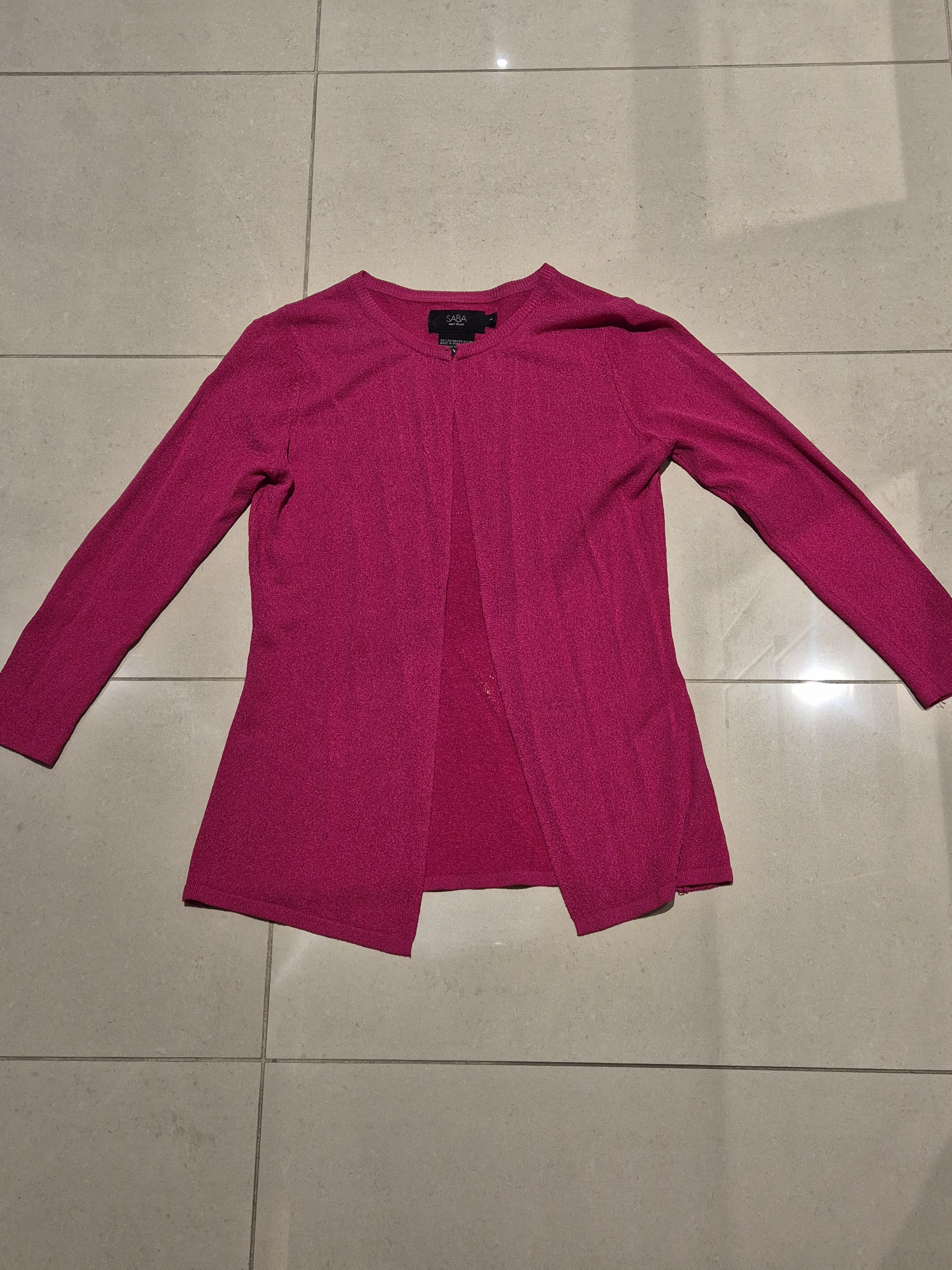 Saba Saba fuchsia pink cardigan 90s Size S / US 4 / IT 40 - 1 Thumbnail