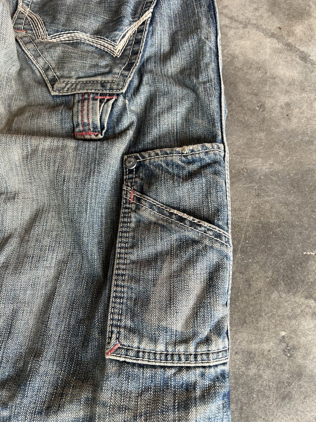 Edwin 💥Flare💥Edwin 503 Blue Trip Backle Back Jean Size US 30 / EU 46 - 19 Thumbnail