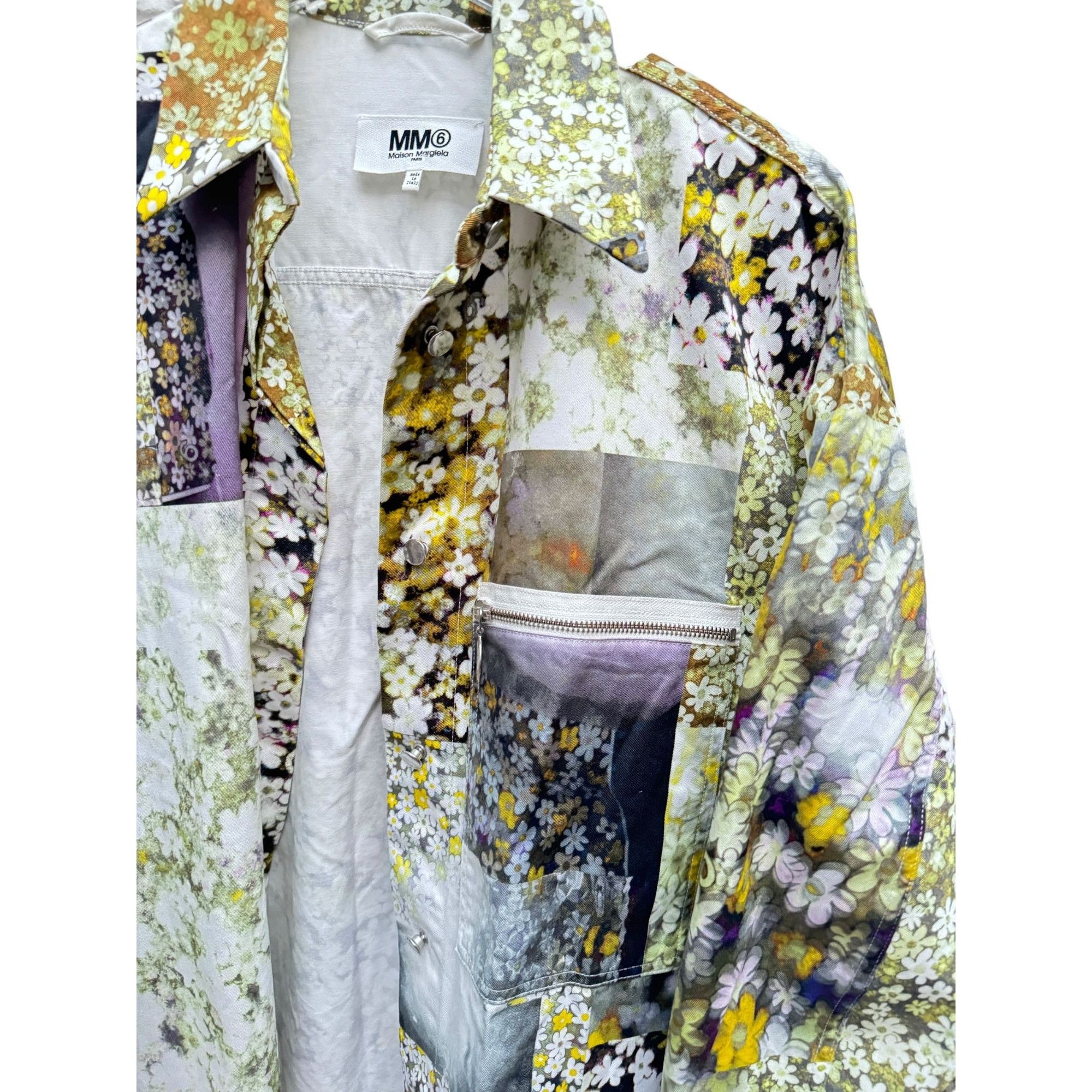 Maison Margiela SS 2016 Floral Cotton Coat Size M / US 6-8 / IT 42-44 - 4 Thumbnail