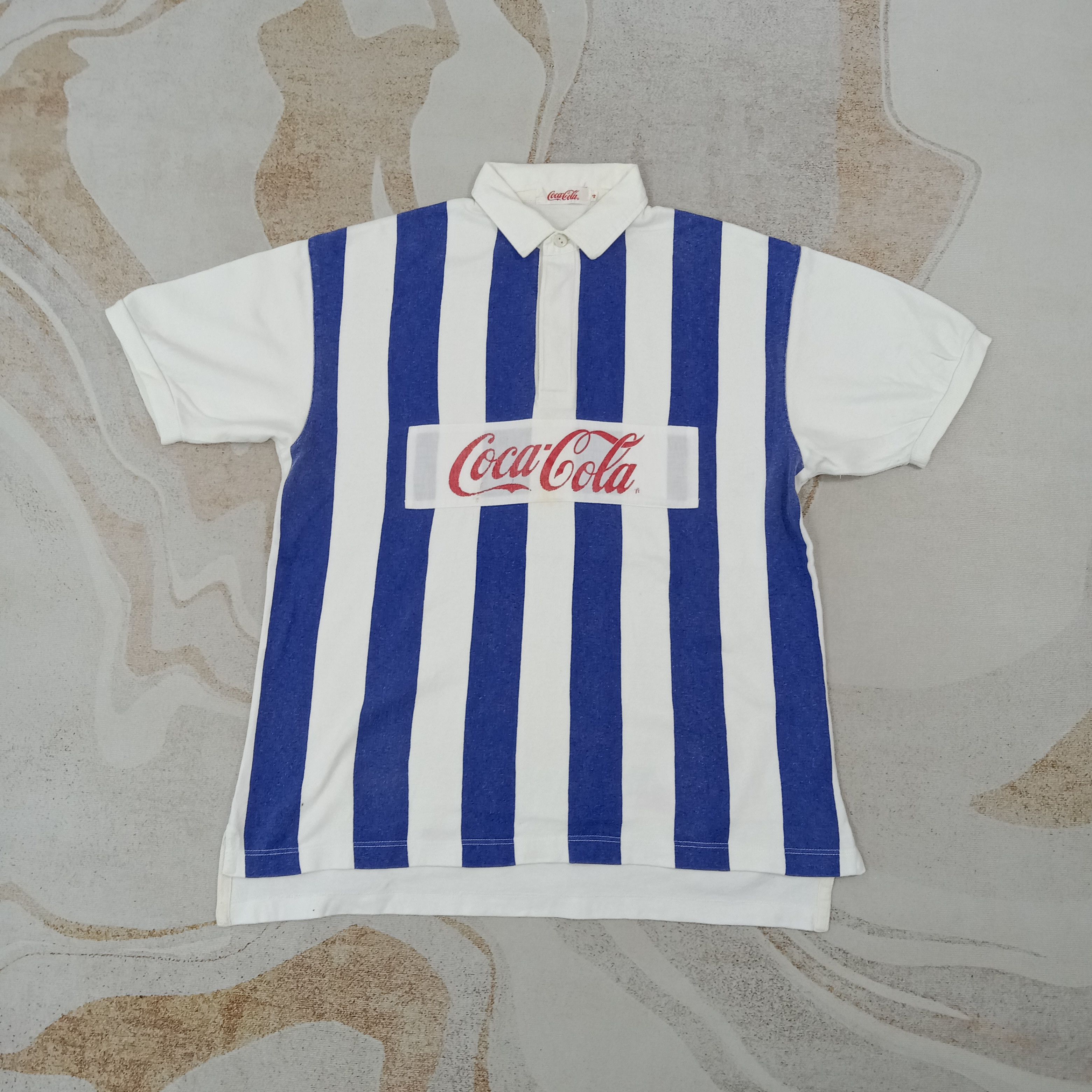 Coca Cola Coca cola American 90's Stripes Polos C267N38 Size US L / EU 52-54 / 3 - 1 Thumbnail