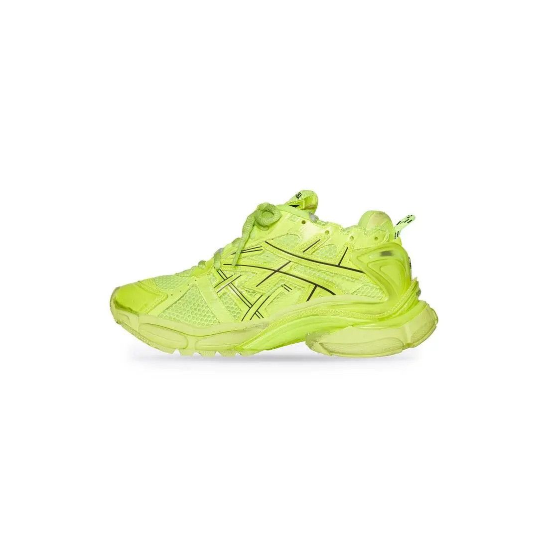 Balenciaga o1in1g0824 Runner Sneaker in Fluo Yellow Size US 10 / EU 43 - 4 Thumbnail