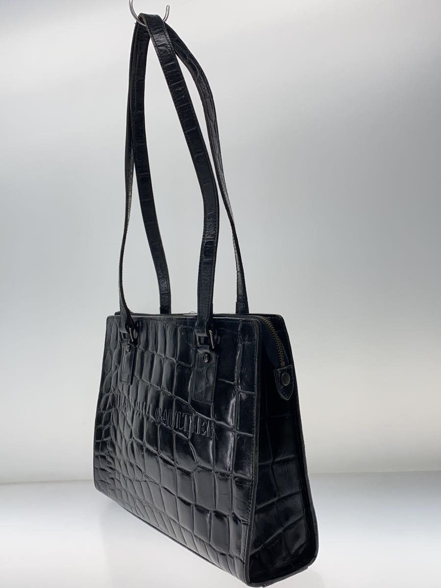 Jean Paul Gaultier Crocodile Embossed Leather Shoulder Bag Size ONE SIZE - 2 Thumbnail