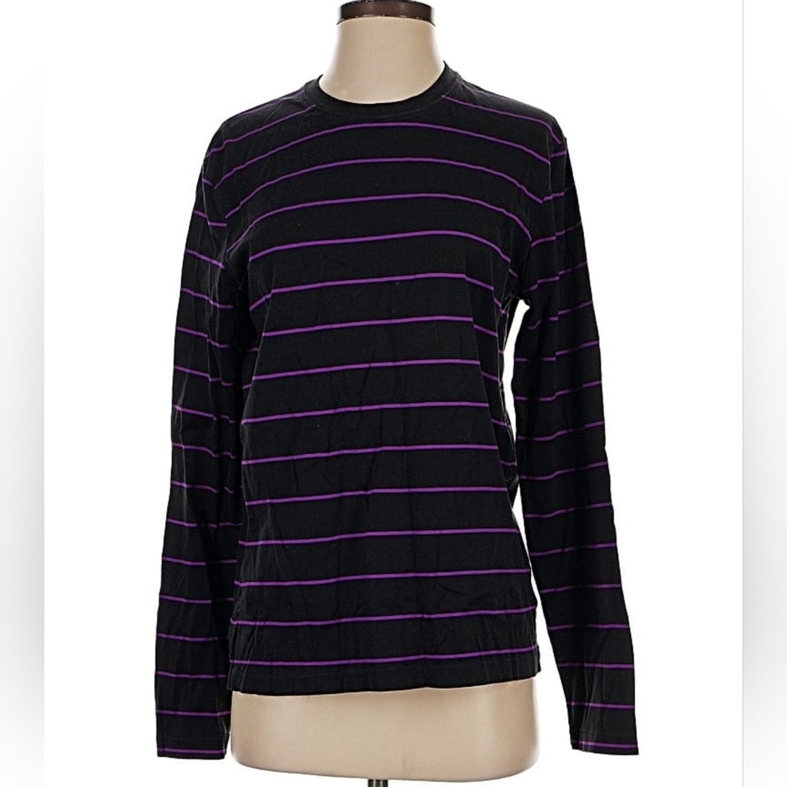 Polo Ralph Lauren VINTAGE Polo Ralph Lauren Shirt Mens Purple Black Striped Sm Size US S / EU 44-46 / 1 - 6 Thumbnail