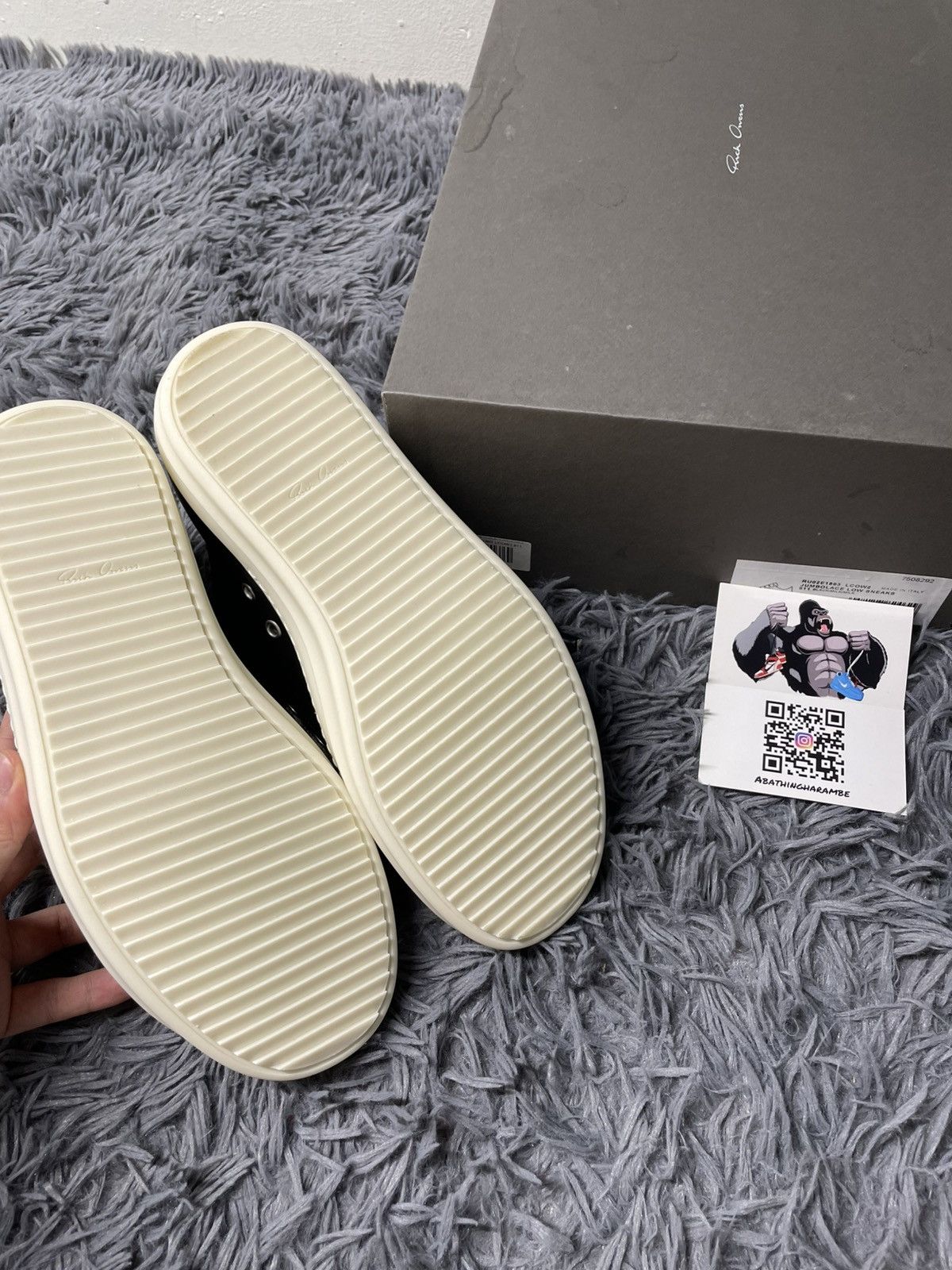 Rick Owens Rick Owens Ramone Low Jumbo Lace Black/Milk Size US 9 / EU 42 - 5 Thumbnail