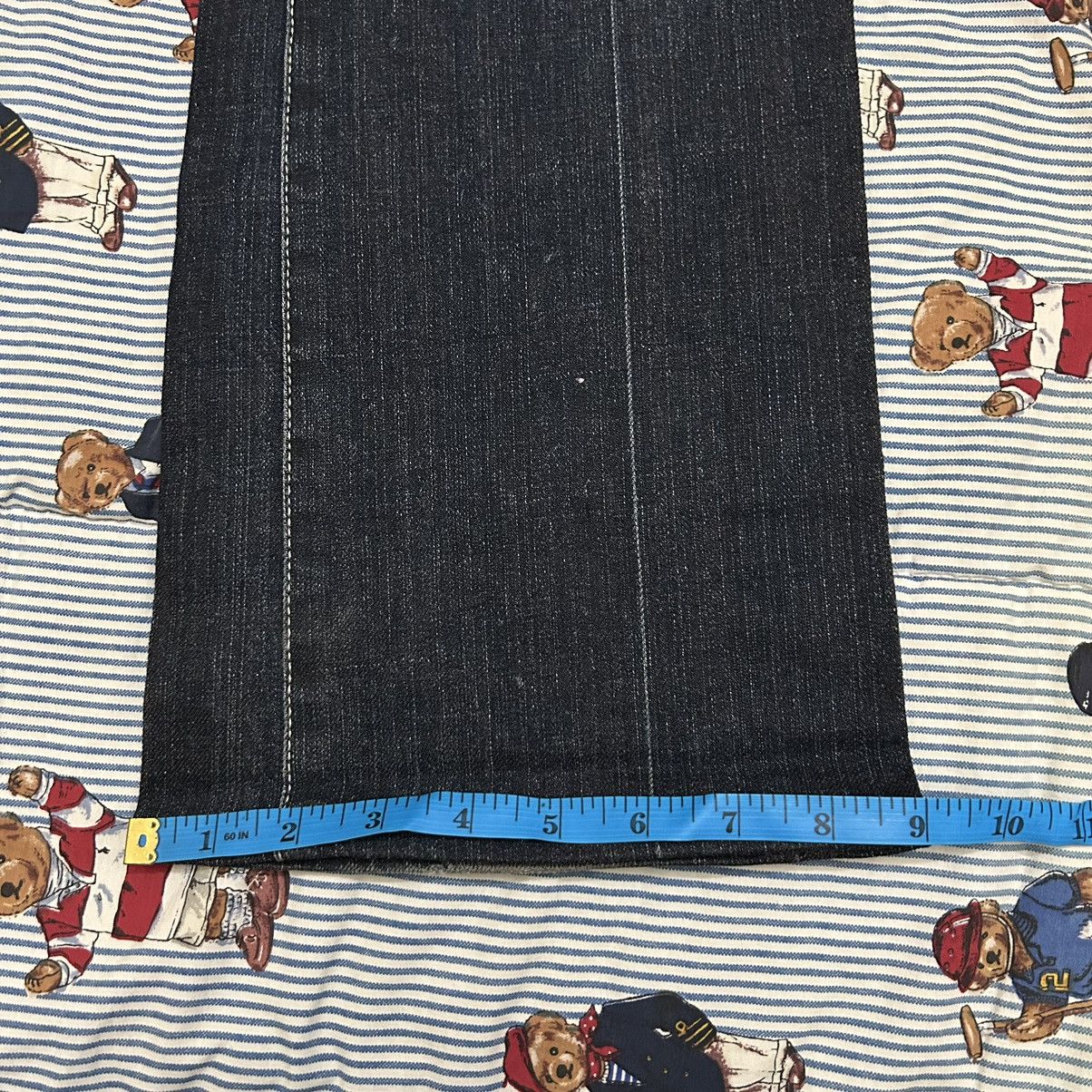 If Six Was Nine Tornado Mart Flared Blue Denim Jeans Size US 31 - 23 Thumbnail