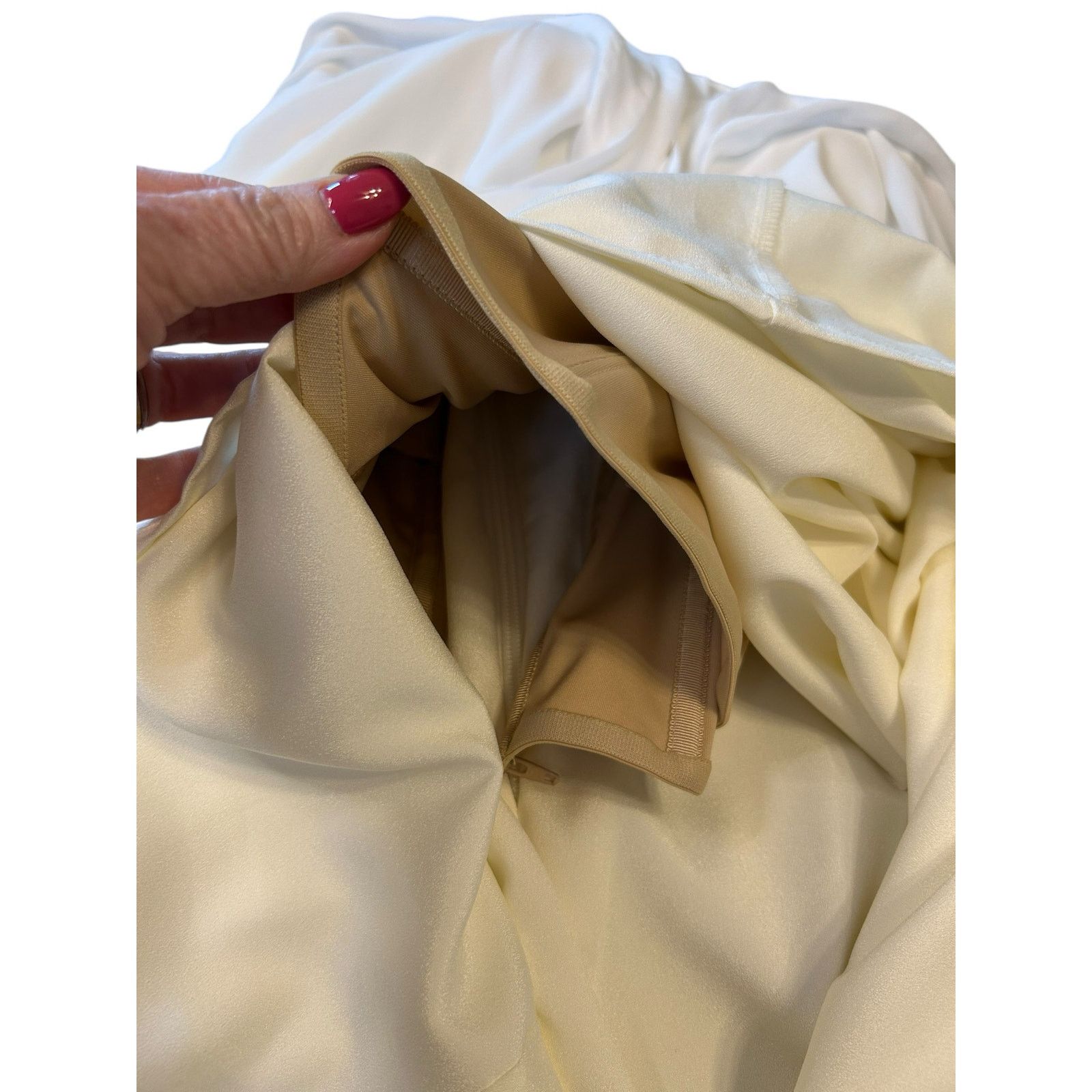 Halston Heritage Halston Heritage Strapless Tie Front Gown in Chalk - Size 4 Size S / US 4 / IT 40 - 9 Thumbnail