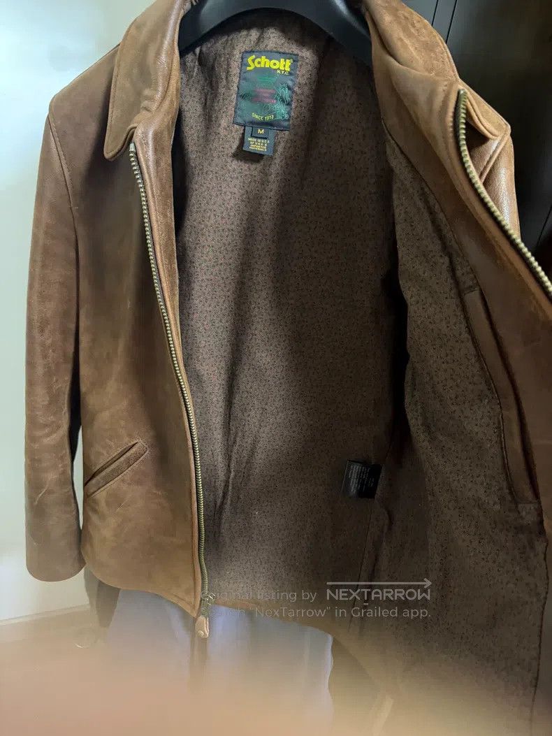 Schott Schott Vintage lapel soft wax buffalo leather mailman work Size US M / EU 48-50 / 2 - 3 Thumbnail