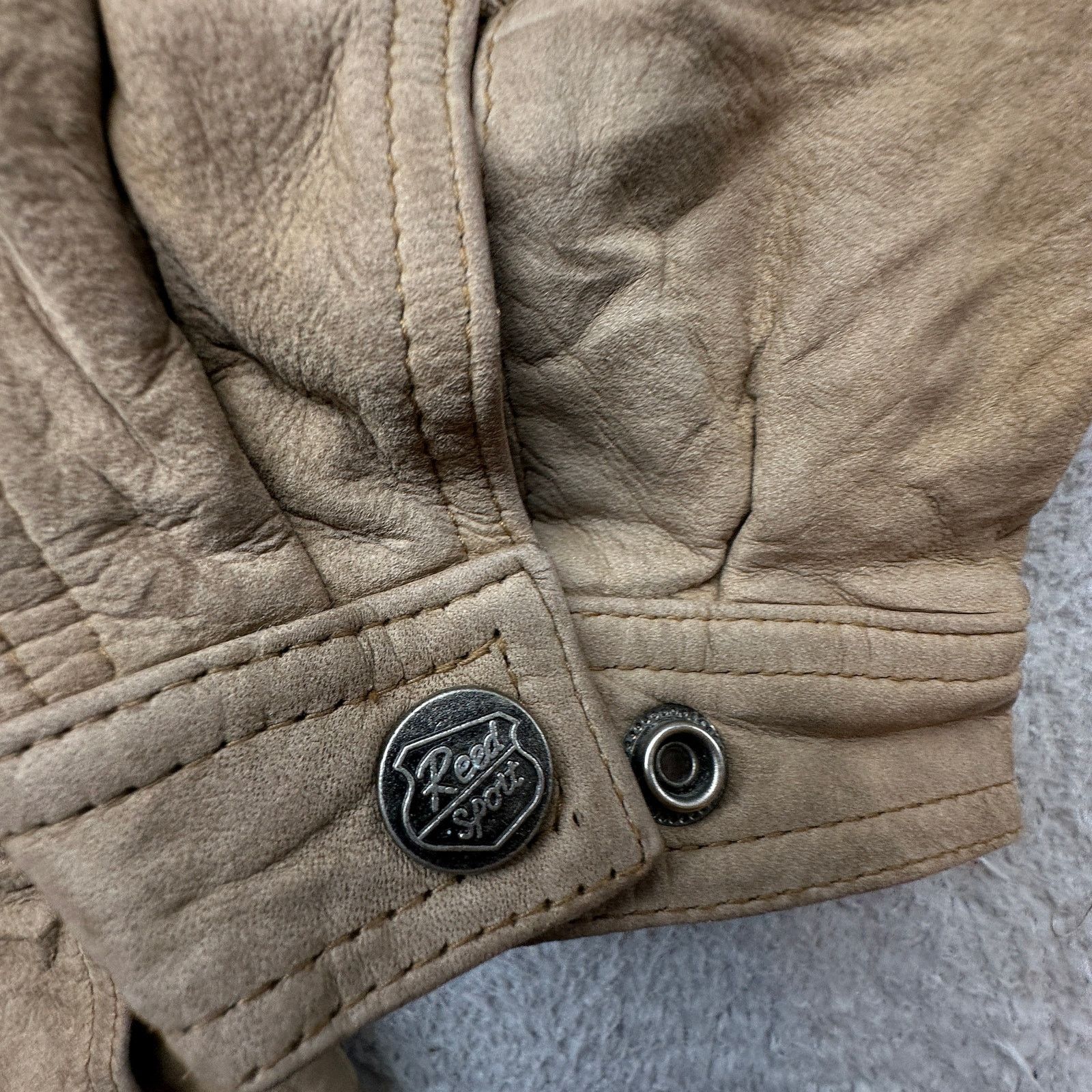 Reed Vintage Reed Leather Barn Chore Coat Jacket XL Khaki Butter Size US XL / EU 56 / 4 - 13 Thumbnail