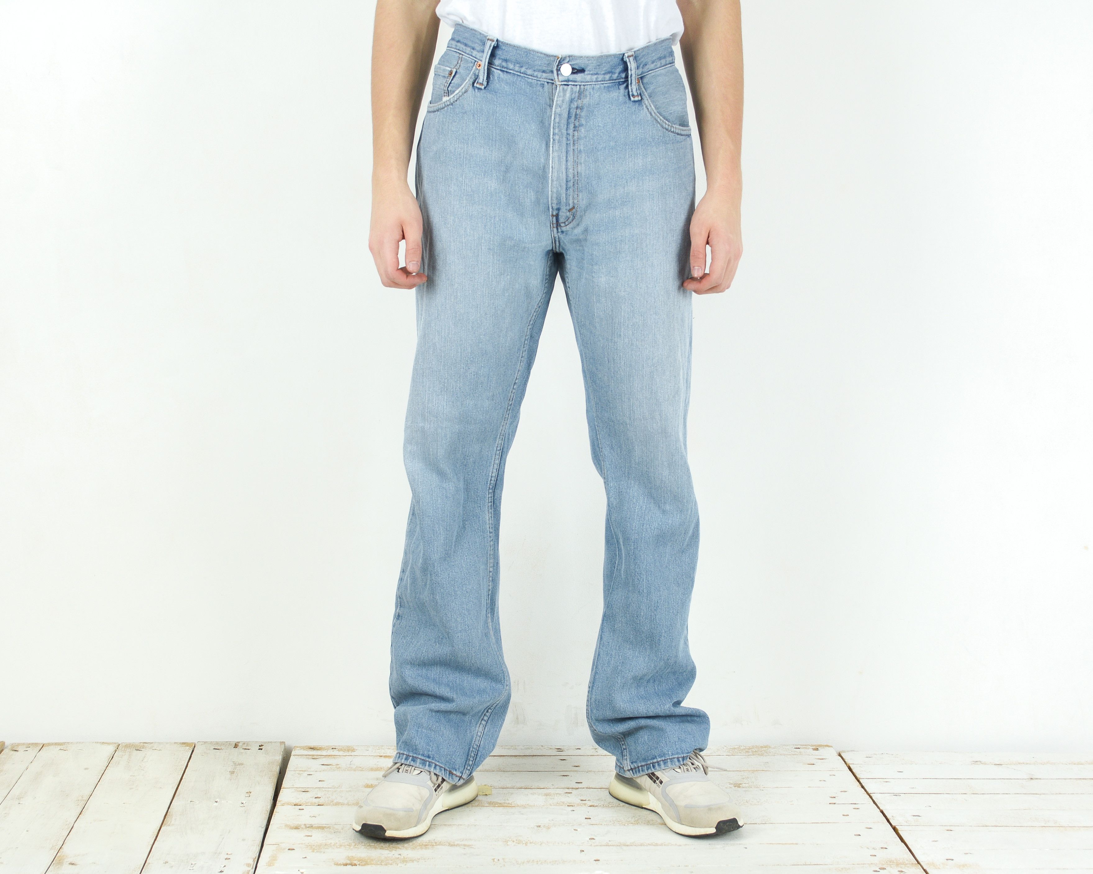 Levi's 505 W38 L34 Regular Straight Leg Jeans Denim Pants Trousers Size US 38 / EU 54 - 2 Thumbnail