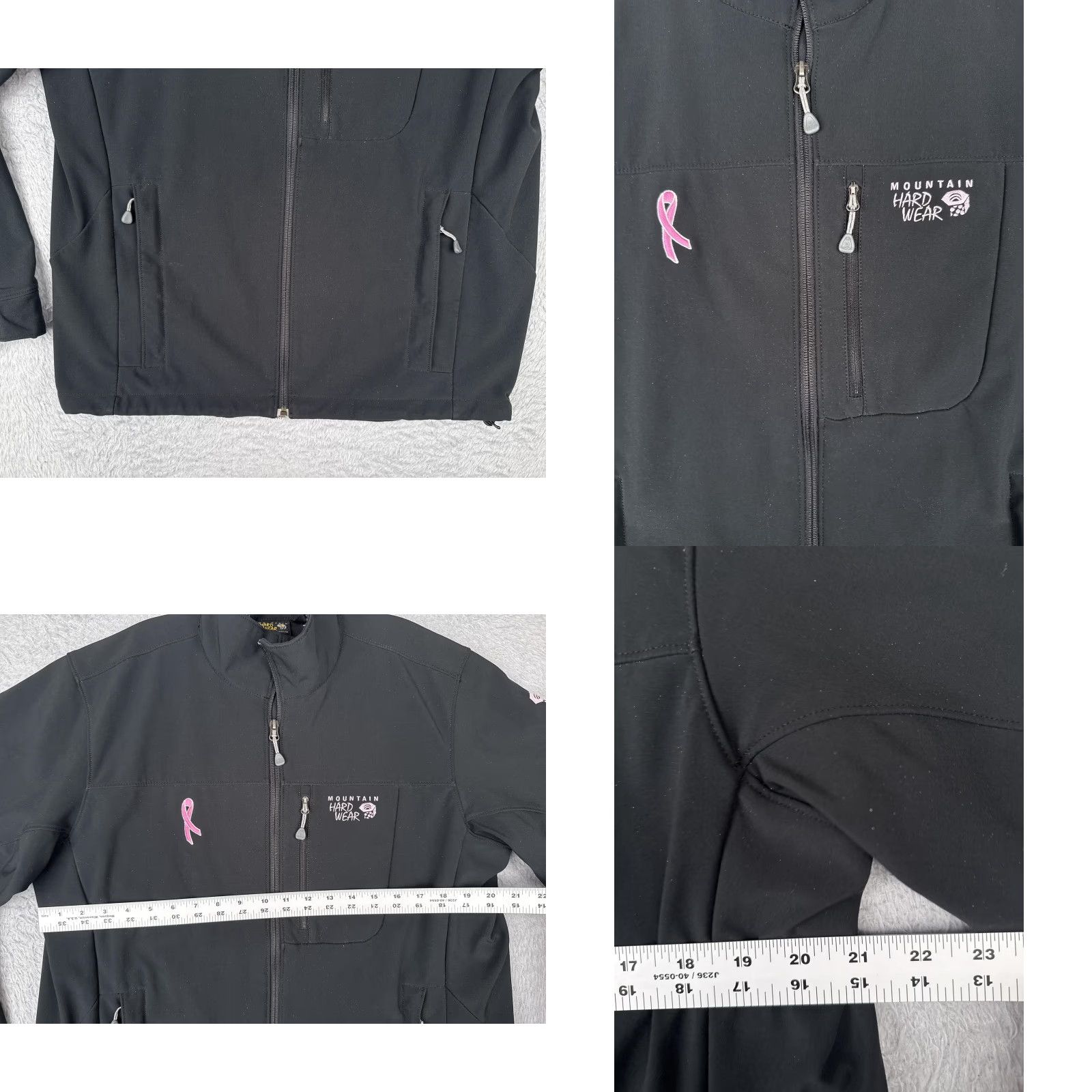 Mountain Hardwear Mountain Hardwear Jacket Mens Large Black Softshell Fleece Breast Cancer Ribbon Size US L / EU 52-54 / 3 - 8 Thumbnail