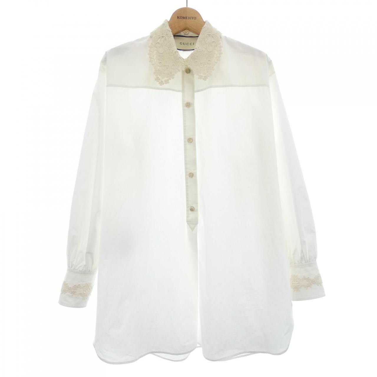 Gucci Gucci Gucci Shirt Textile Dress Shirt 602044 DUTY FREE for USA Size ONE SIZE - 1 Thumbnail