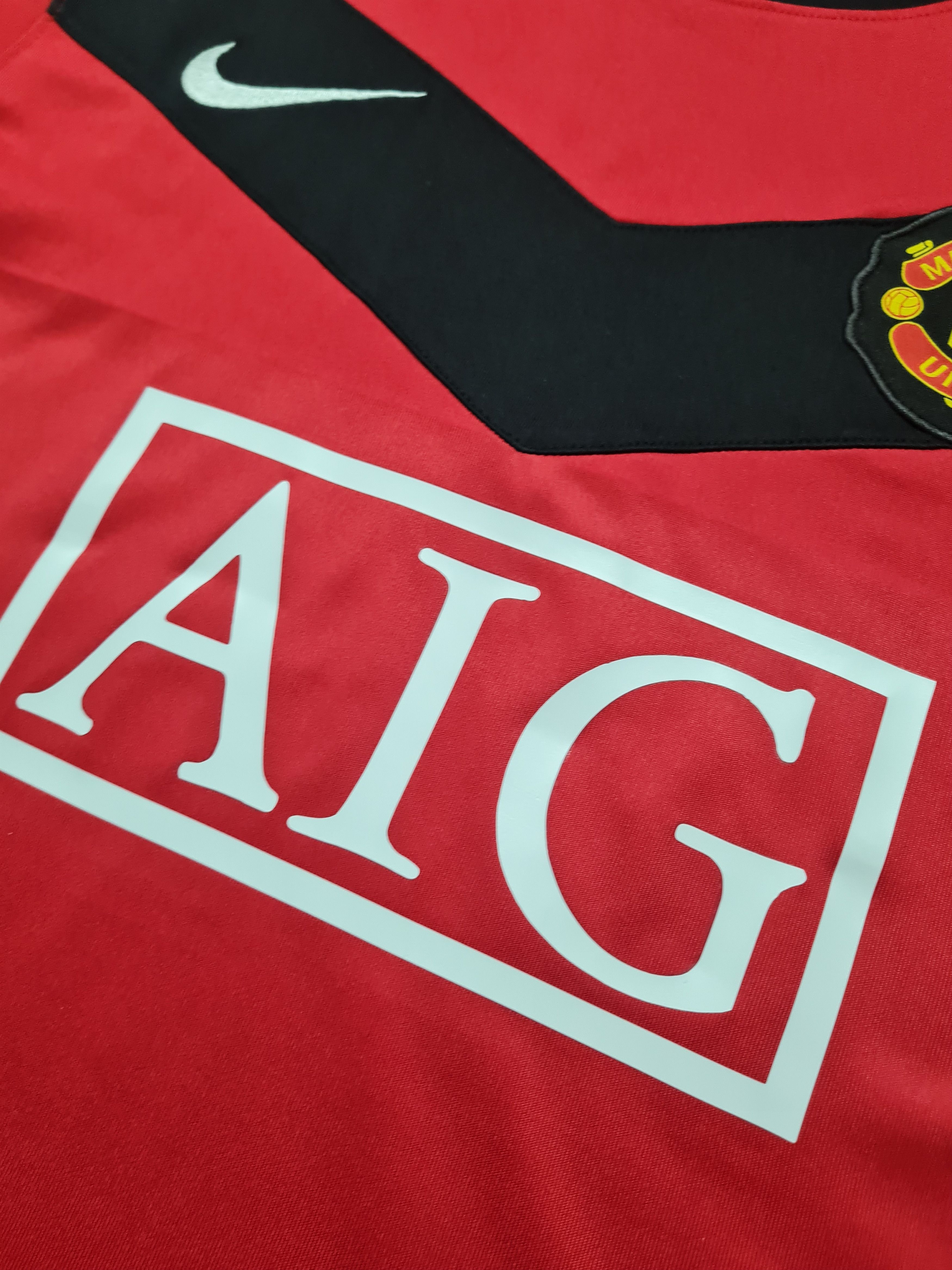 Nike MANCHESTER UNITED 2009/2010 NIKE HOME FOOTBALL SHIRT #7 OWEN Size US M / EU 48-50 / 2 - 3 Thumbnail