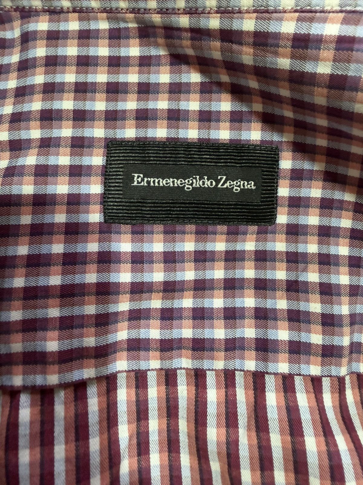Ermenegildo Zegna Ermenegildo Zegna Plaid Shirt Size US L / EU 52-54 / 3 - 4 Thumbnail