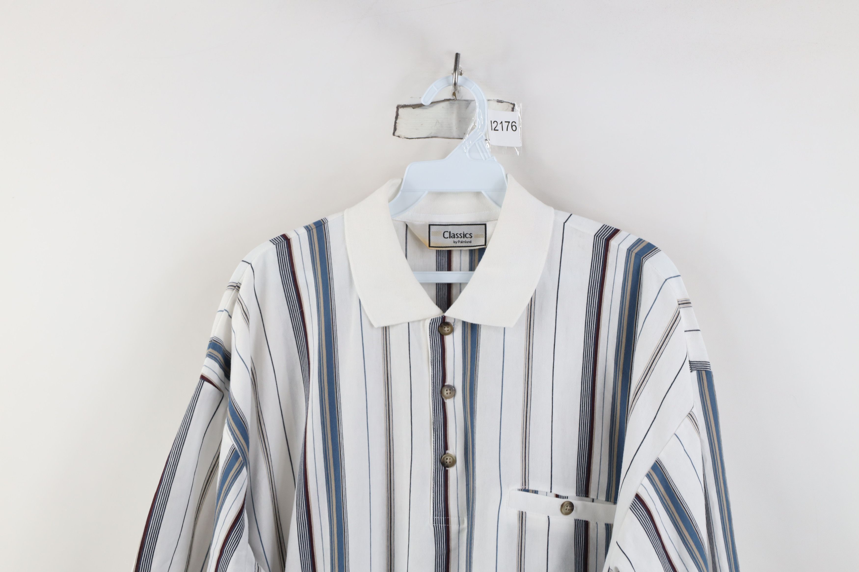 Vintage Vintage 90s Streetwear Block Pullover Golf Polo Shirt Mob Size US XL / EU 56 / 4 - 2 Thumbnail