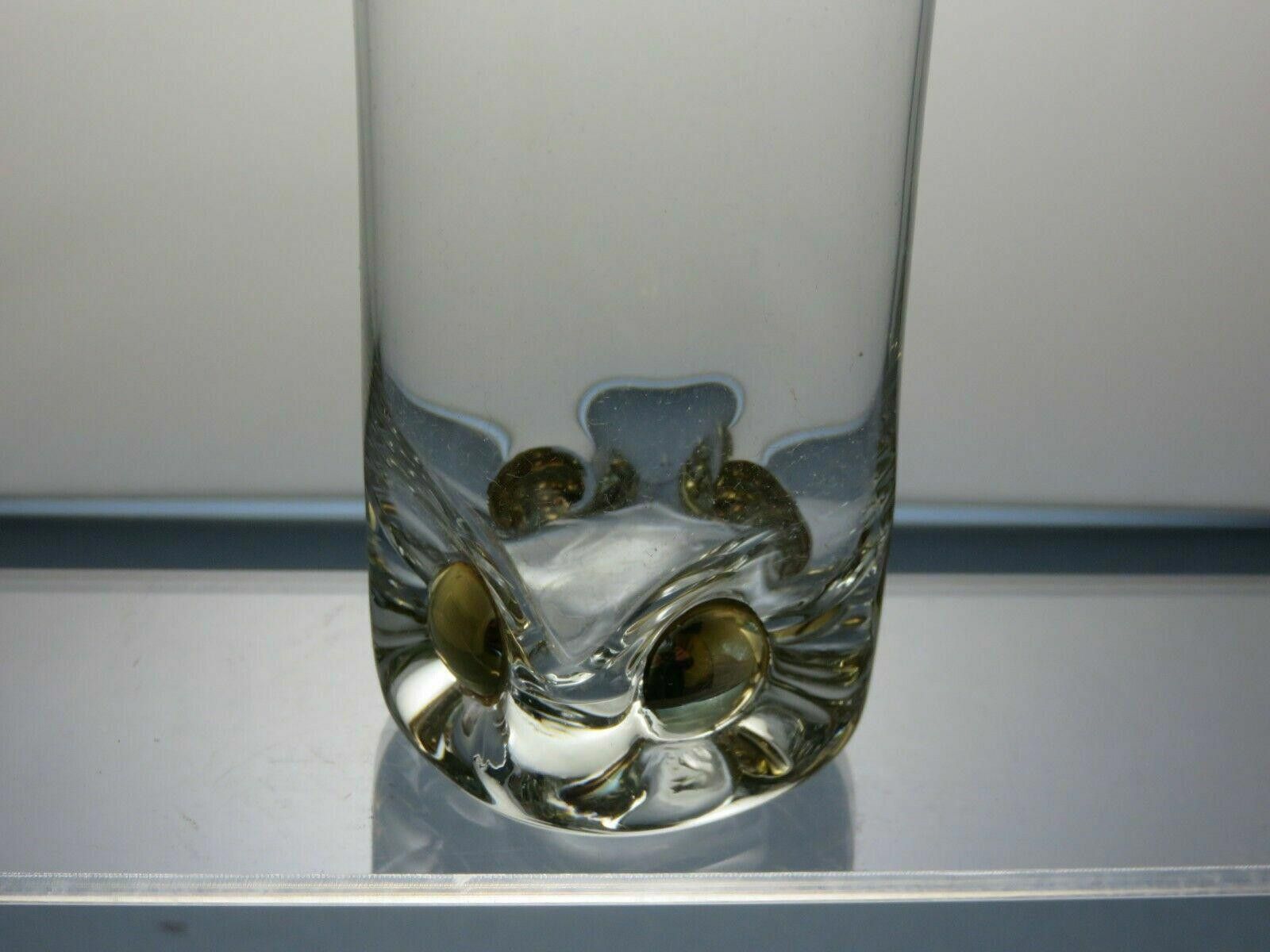The Unbranded Brand Crystal Tumblers Set Of 6 Gold Plated Rim & Bottom 4 2/3" Size ONE SIZE - 4 Thumbnail