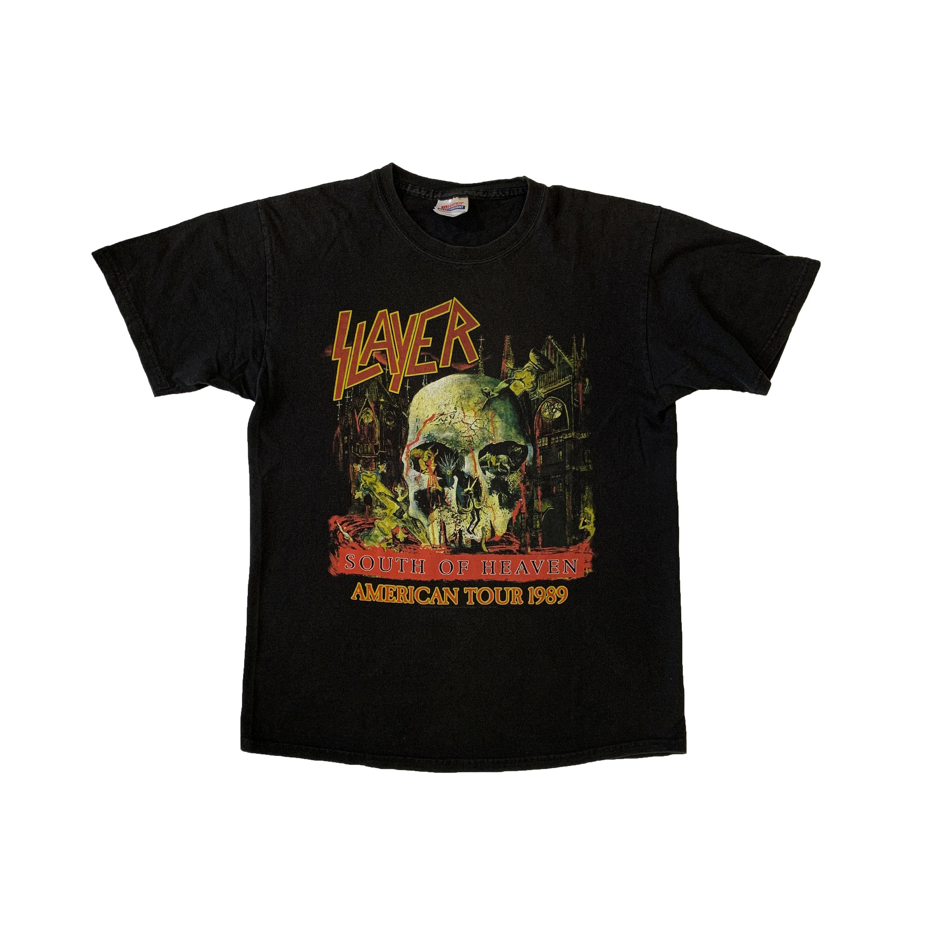Band Tees Vintage Slayer South Of Heaven American Tour T-shirt Size US M / EU 48-50 / 2 - 1 Thumbnail