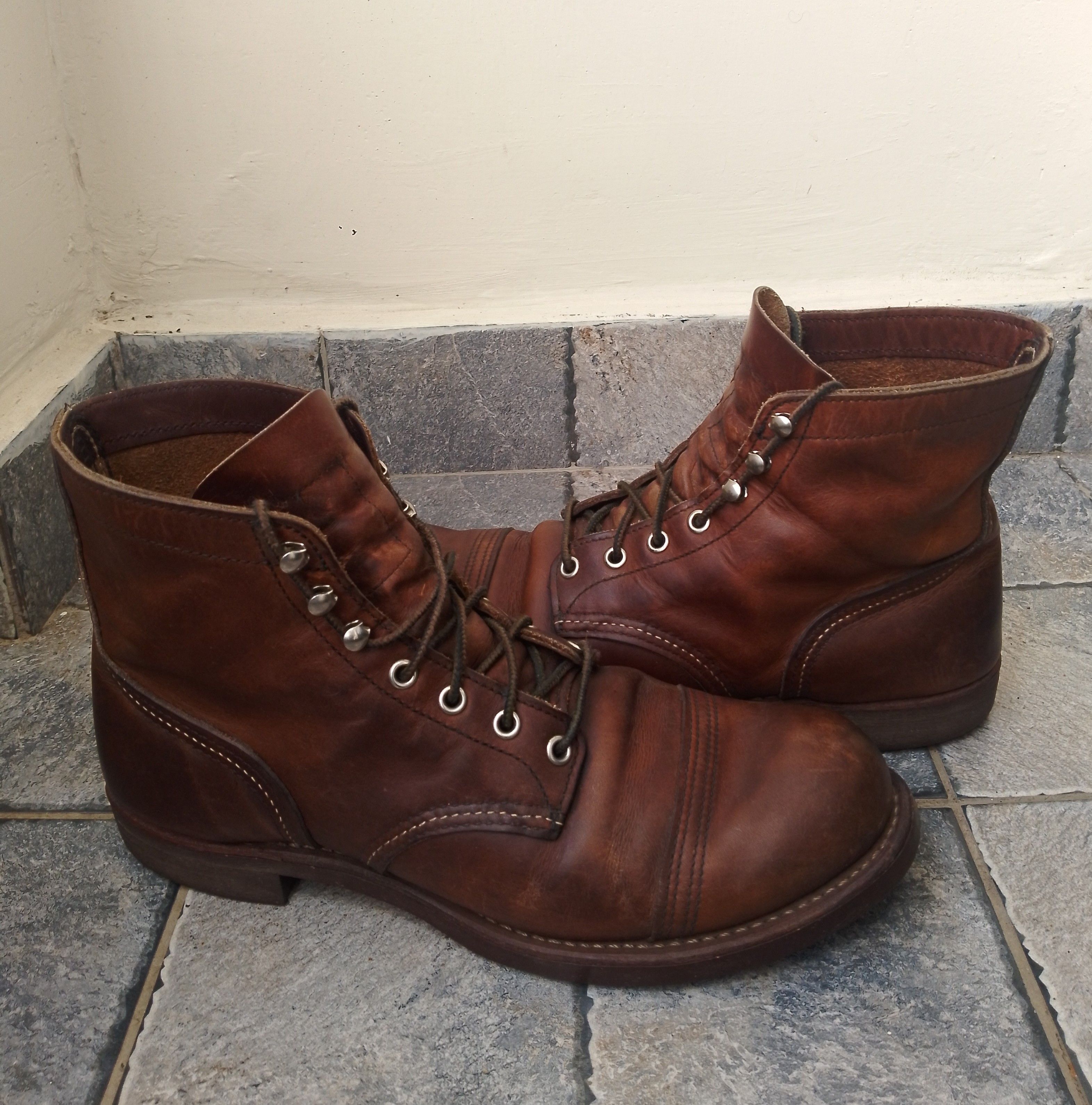 Red Wing Redwing 8111 iron ranger amber harness boots Size US 9.5 / EU 42-43 - 3 Thumbnail