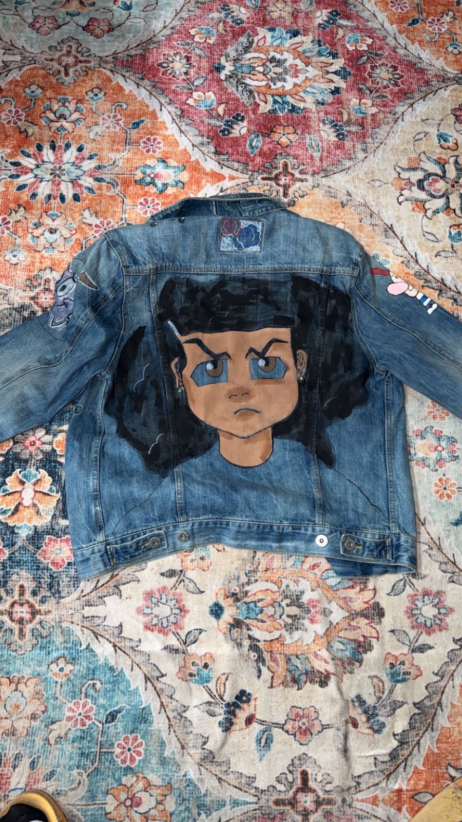Other Cartoon Denim Jacket sz Medium (Custom) Size US M / EU 48-50 / 2 - 7 Thumbnail
