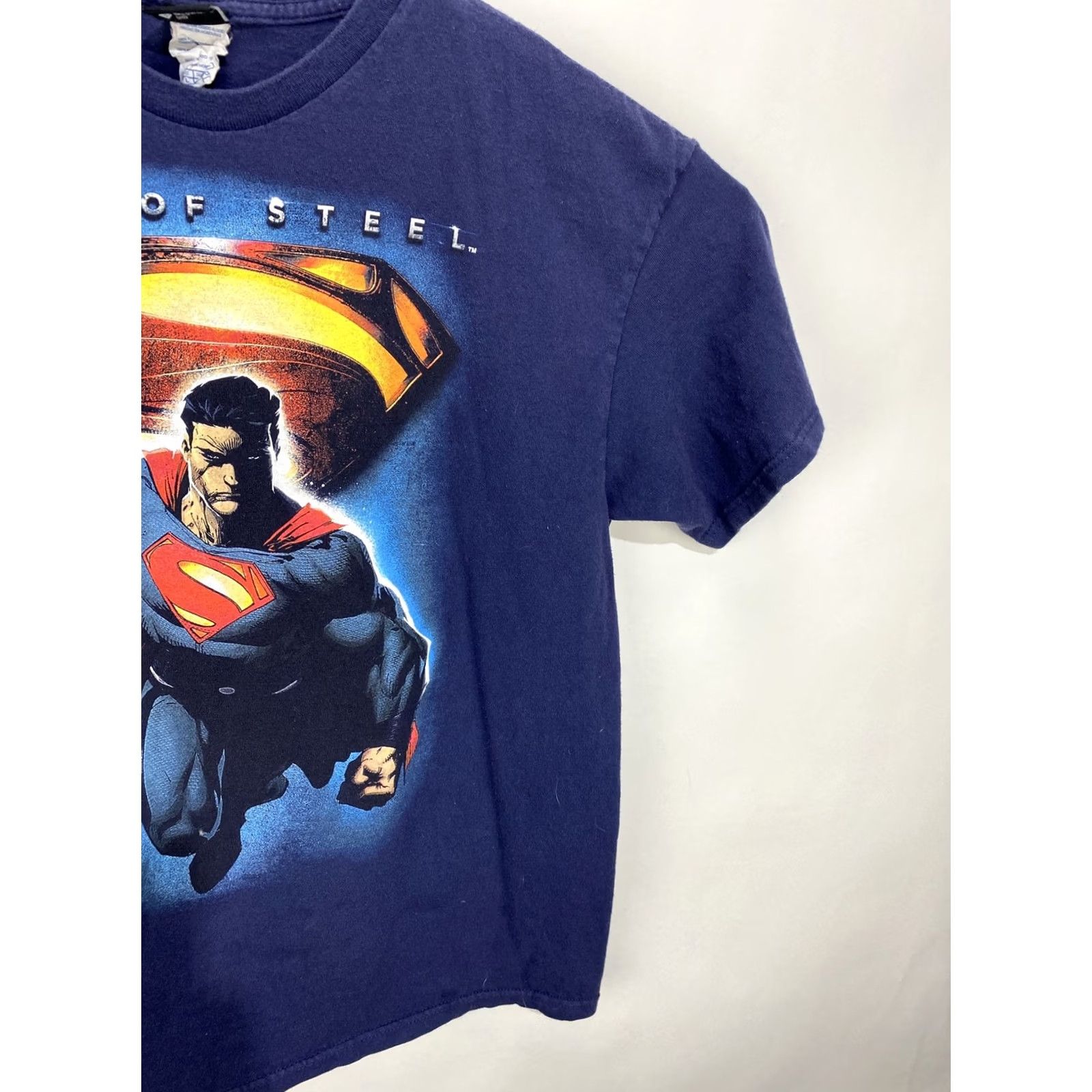 DC Comics DC Comics Superman Graphic T Shirt Men Large Blue Short Sleeve Crew Neck Logo 100% Cotton Man of Steel Vintage No Size US L / EU 52-54 / 3 - 6 Thumbnail