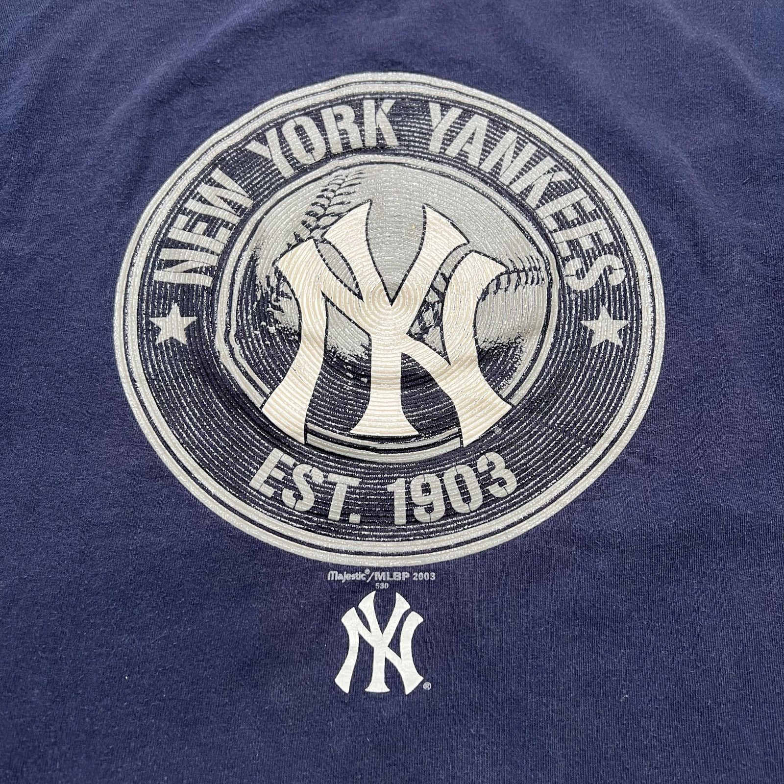 Majestic Vintage New York Yankees T Shirt Tee Sz XL MLB Baseball Y2K Size US XL / EU 56 / 4 - 2 Thumbnail