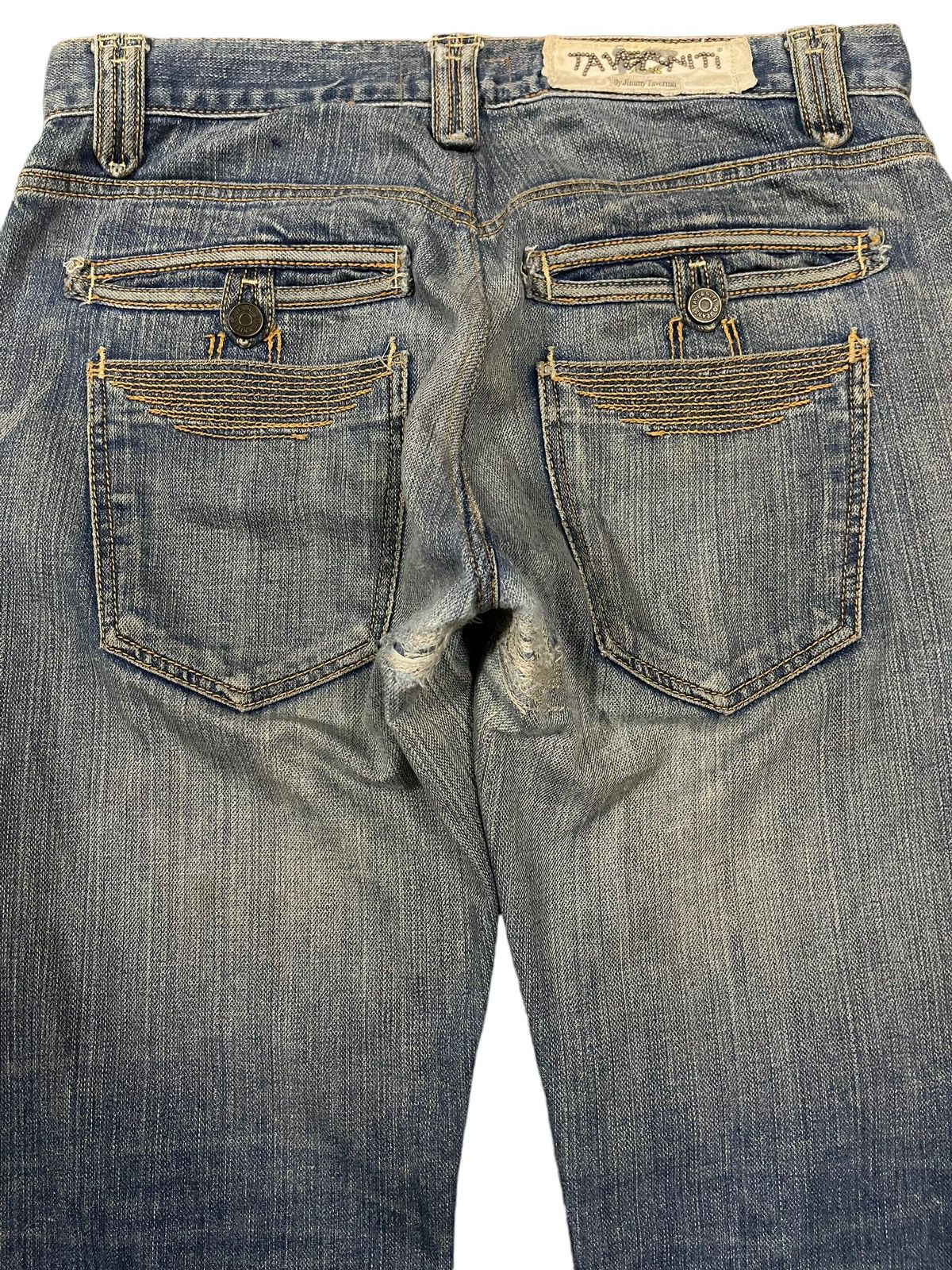 Jimmy Taverniti Vintage Italian Designer Taverniti Blue Wash Loose Jeans Size US 33 - 4 Thumbnail
