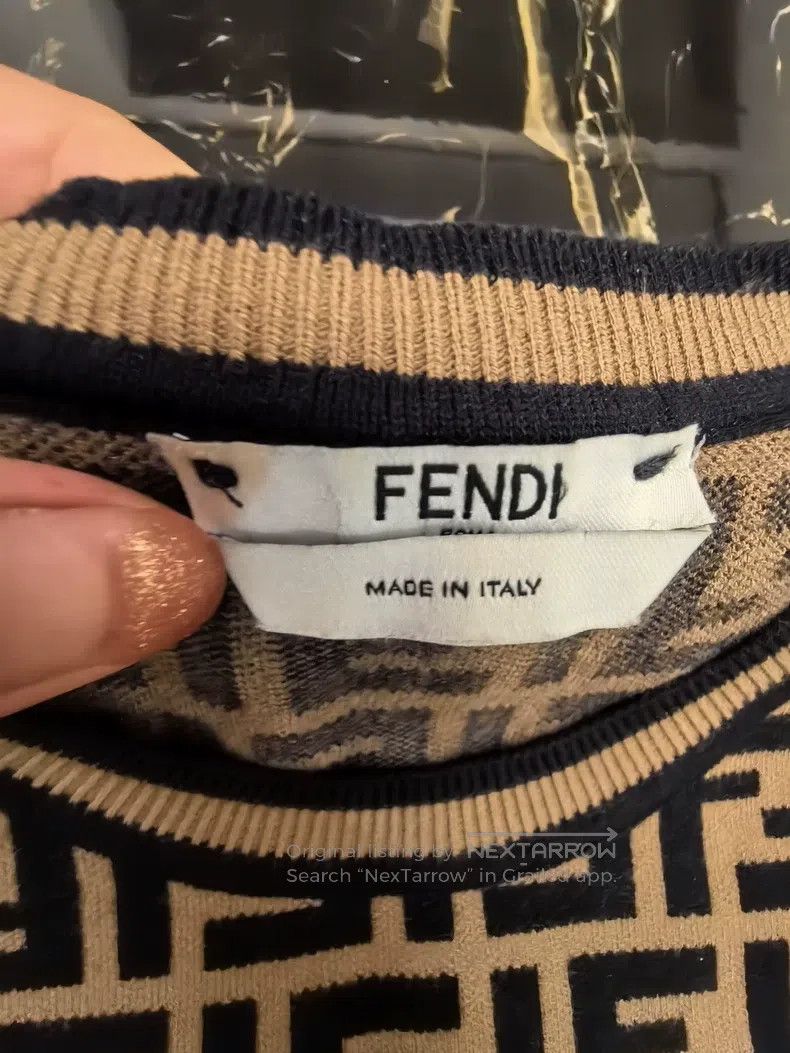 Fendi Fendi Monogram Knit Short Sleeve Size S / US 4 / IT 40 - 2 Thumbnail
