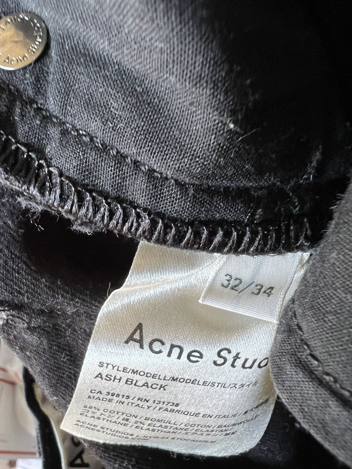 Acne Studios Acne studios ash black denim Size US 32 / EU 48 - 5 Thumbnail