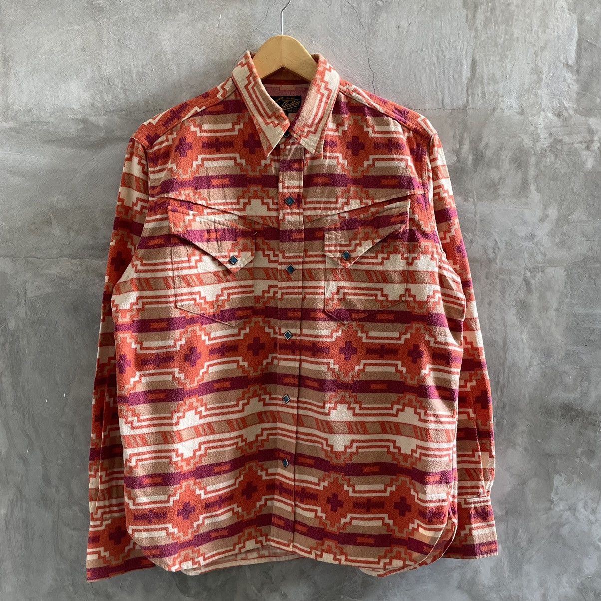 Rare🔥woll Toyo enterprises indian motorcycle western Shirt