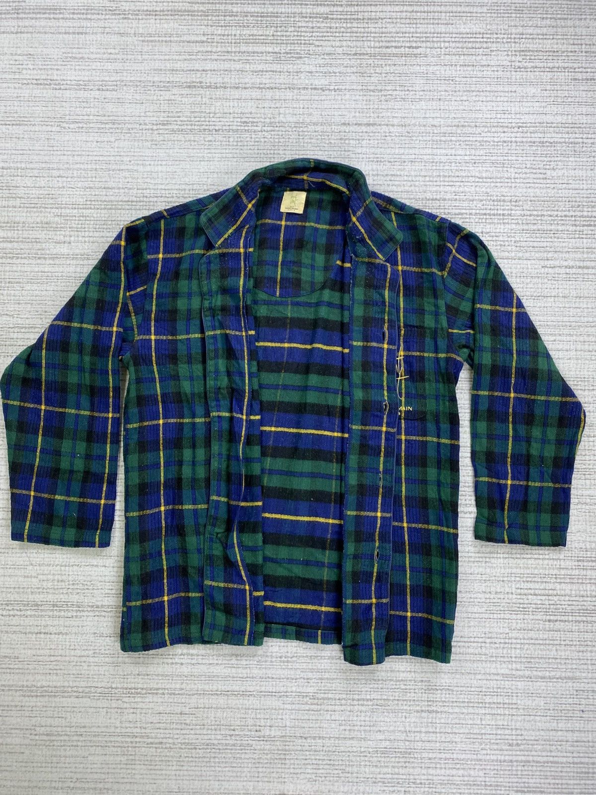 Pierre Balmain Vintage Pierre Balmain Vent Vert Paris Plaid Green Jacket Size US M / EU 48-50 / 2 - 6 Thumbnail