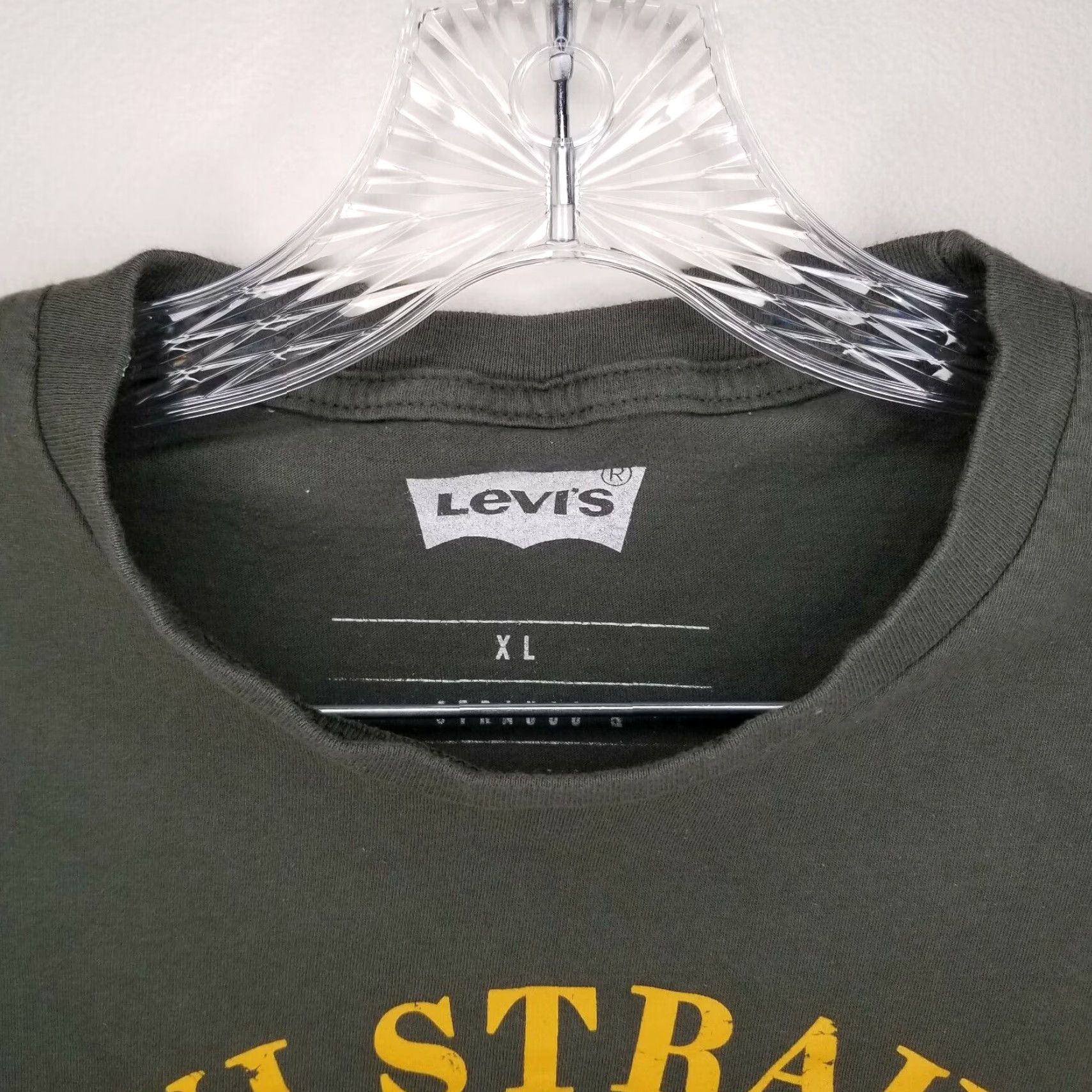 Levi's Levi's Mens T-Shirt Short Sleeve XL Green Casual Shirt Size US XL / EU 56 / 4 - 4 Thumbnail