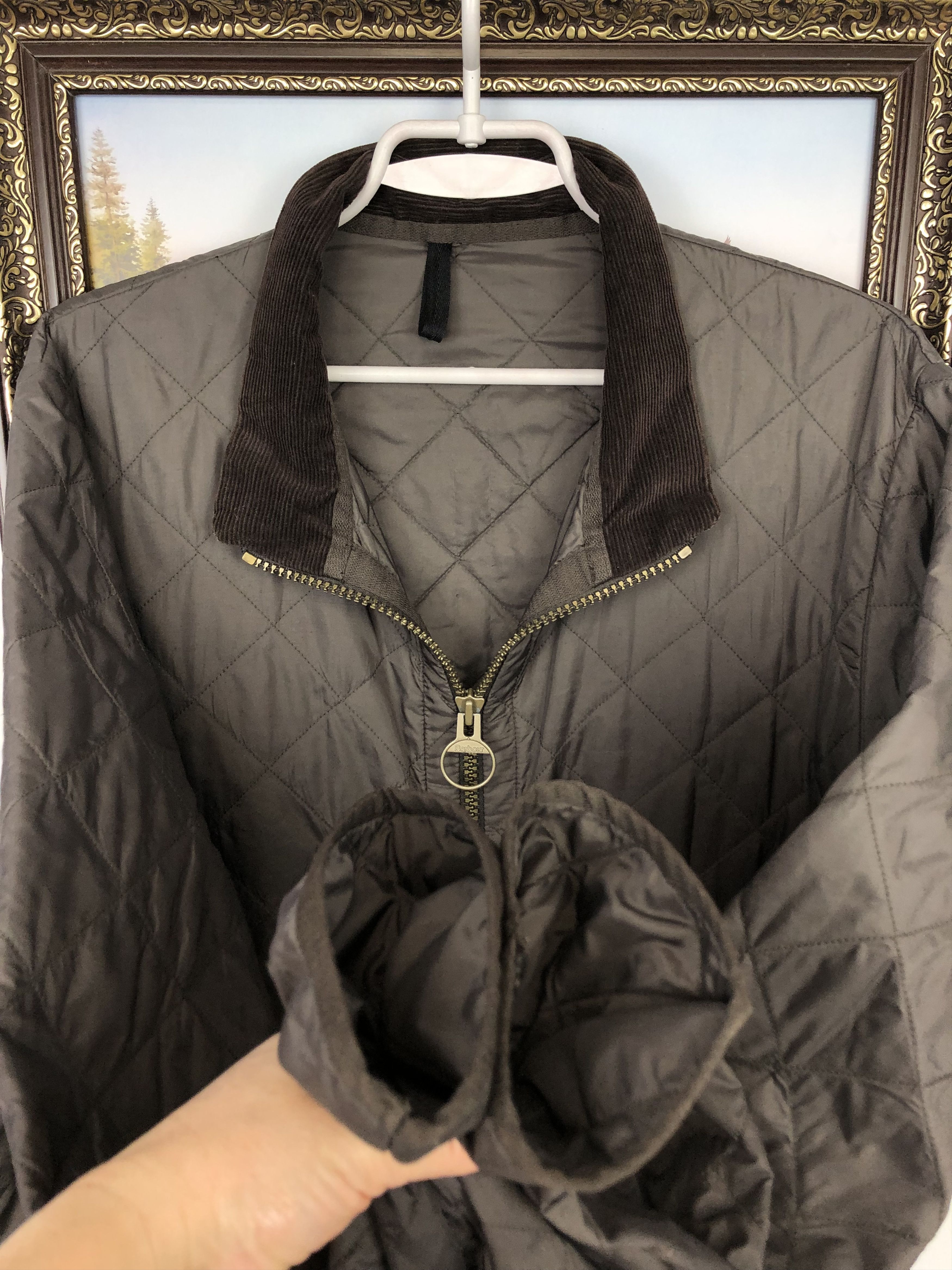 Barbour Barbour Liddesdale Brown Full Zip Quilted Field Jacket Coat Size US L / EU 52-54 / 3 - 5 Thumbnail
