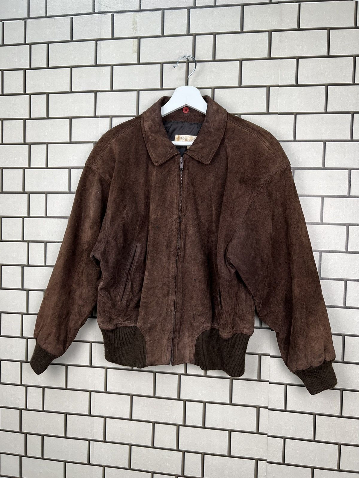 Japanese Brand × Vintage Vintage Vent et Vert Suede Jacket Size US M / EU 48-50 / 2 - 3 Thumbnail